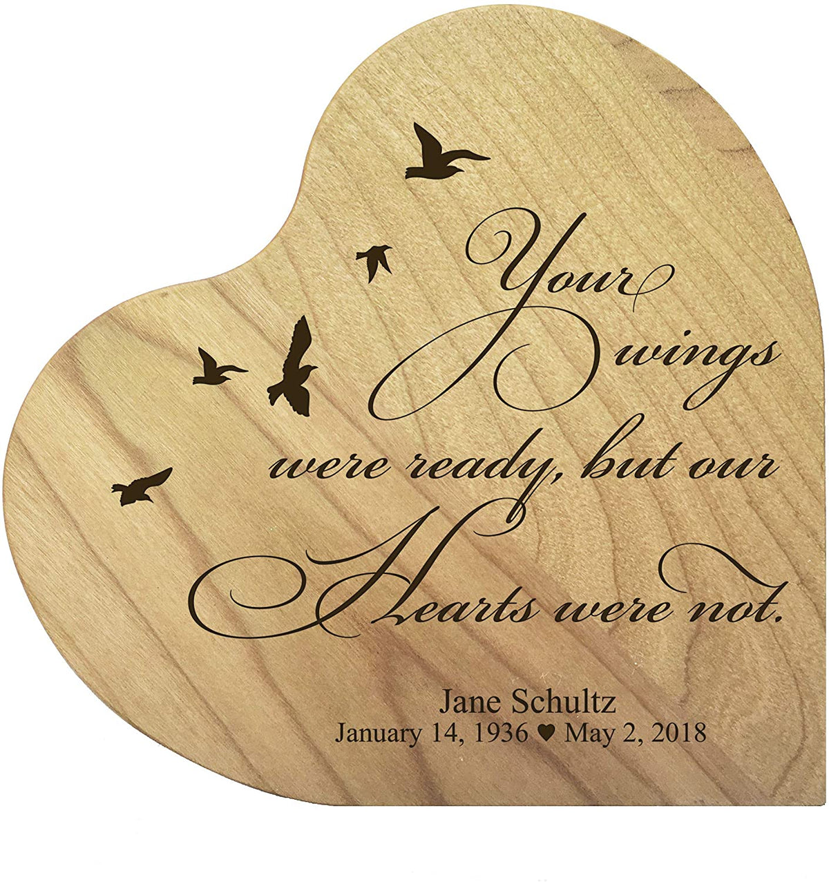 Personalized Heart Block Memorial Sympathy Gift for Loss of Loved One - LifeSong Milestones