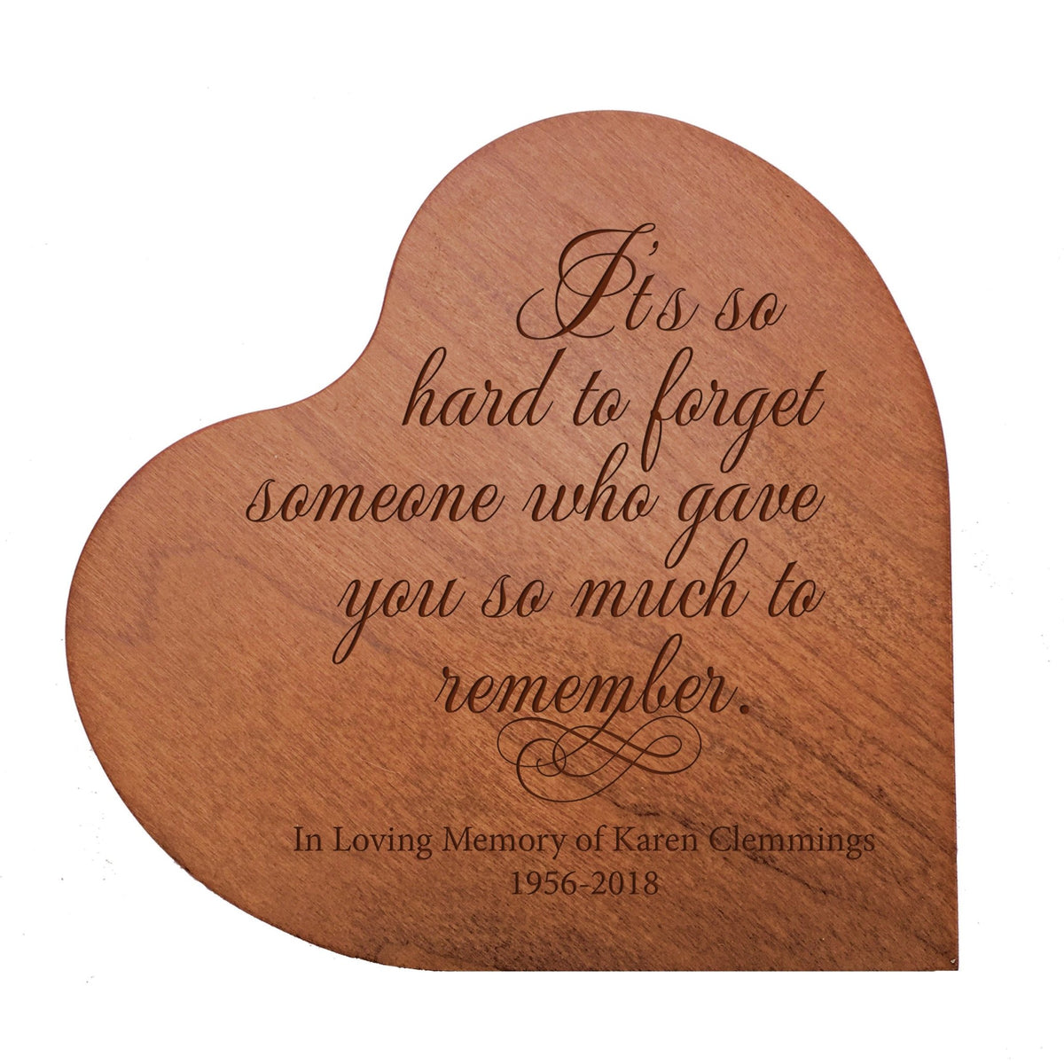 Personalized Heart Block Memorial Sympathy Gift for Loss of Loved One - LifeSong Milestones