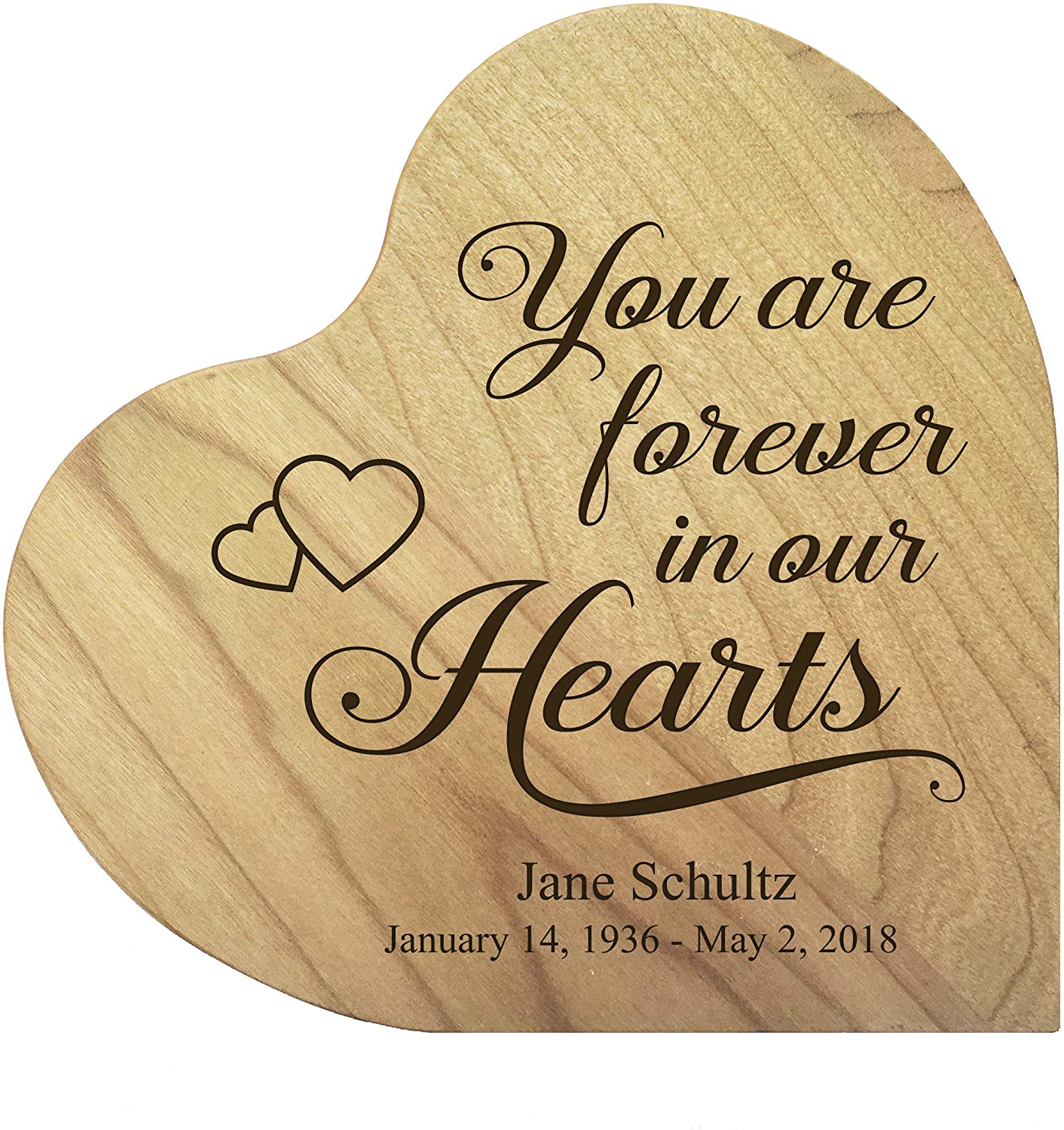 Personalized Heart Block Memorial Sympathy Gift for Loss of Loved One - LifeSong Milestones