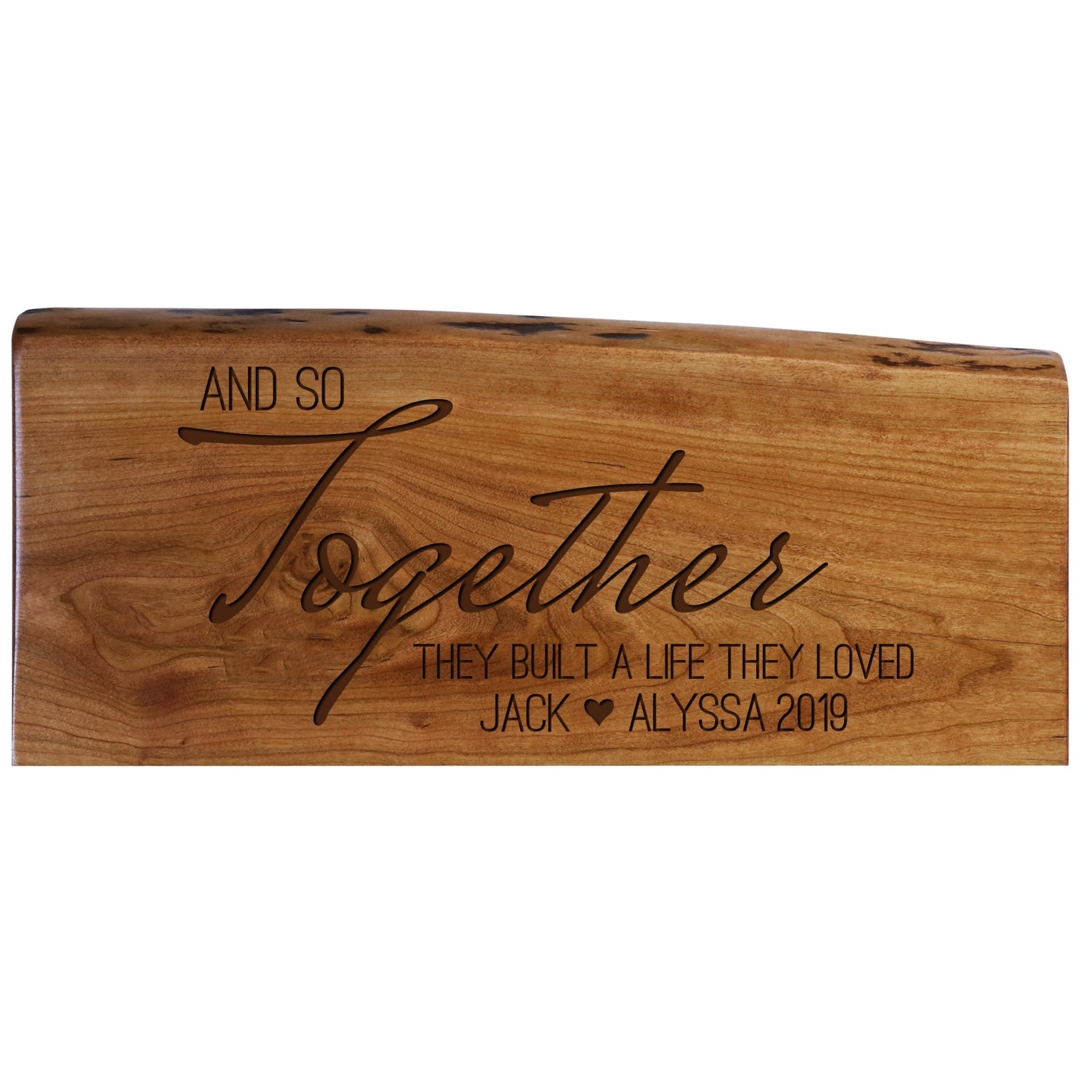 Personalized Home Decor Family Established Plaque - And So Together - LifeSong Milestones