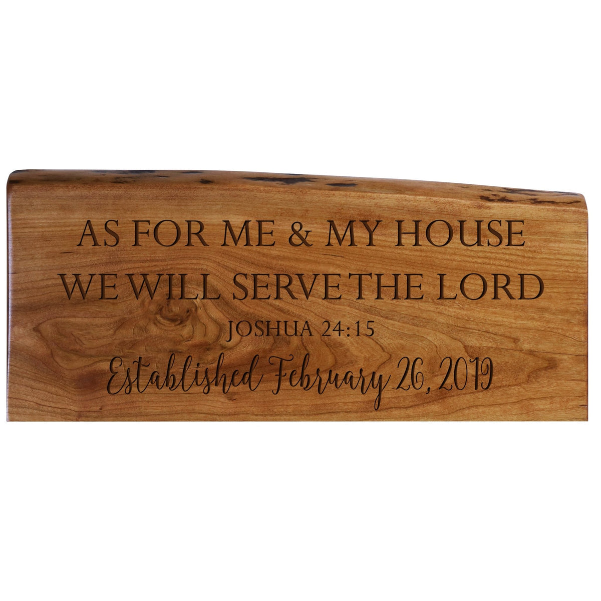 Personalized Home Decor Family Established Plaque - As For Me Date - LifeSong Milestones