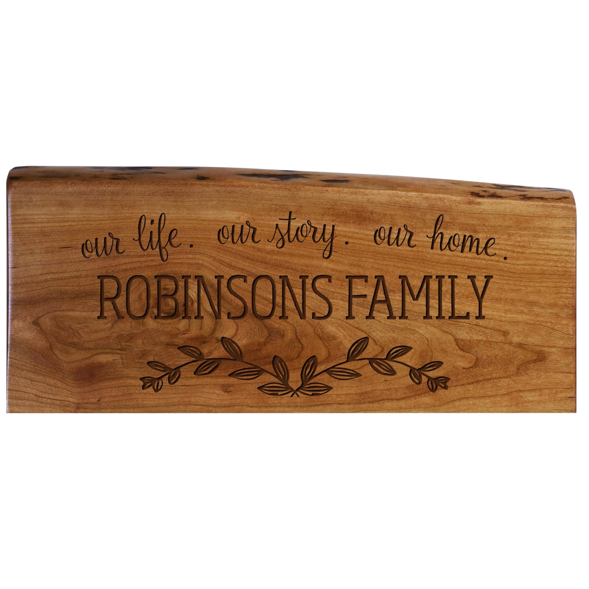 Personalized Home Decor Family Established Plaque - Our Lives Our Story - LifeSong Milestones