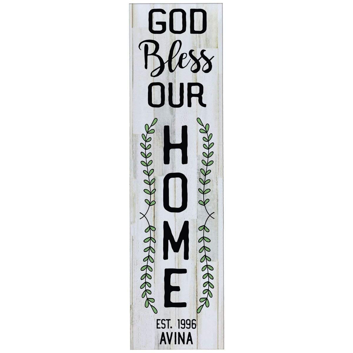 Personalized Home Decor Wall Plaques - Distressed White - LifeSong Milestones