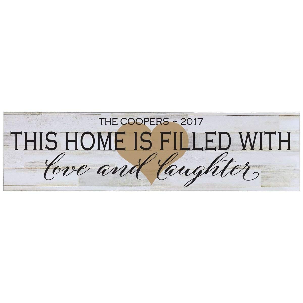 Personalized Home Decor Wall Plaques - Distressed White - LifeSong Milestones