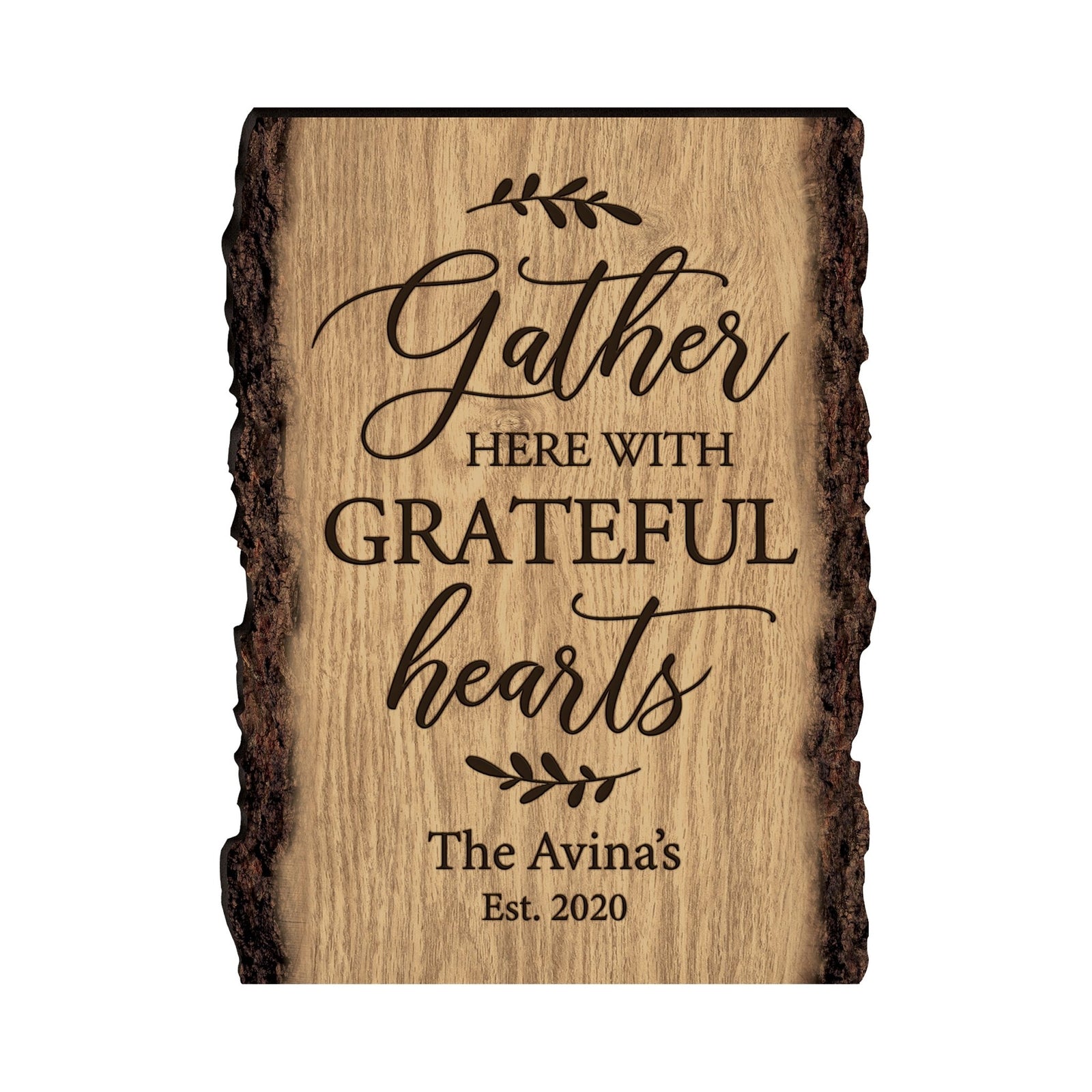 Personalized Home & Family Wooden Barky Plaque 12x9in - LifeSong Milestones