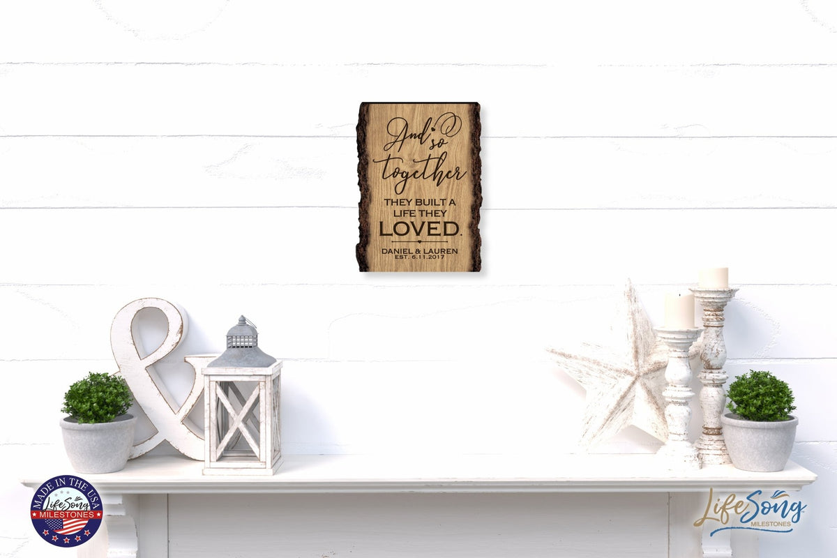 Personalized Home & Family Wooden Barky Plaque 12x9in - LifeSong Milestones