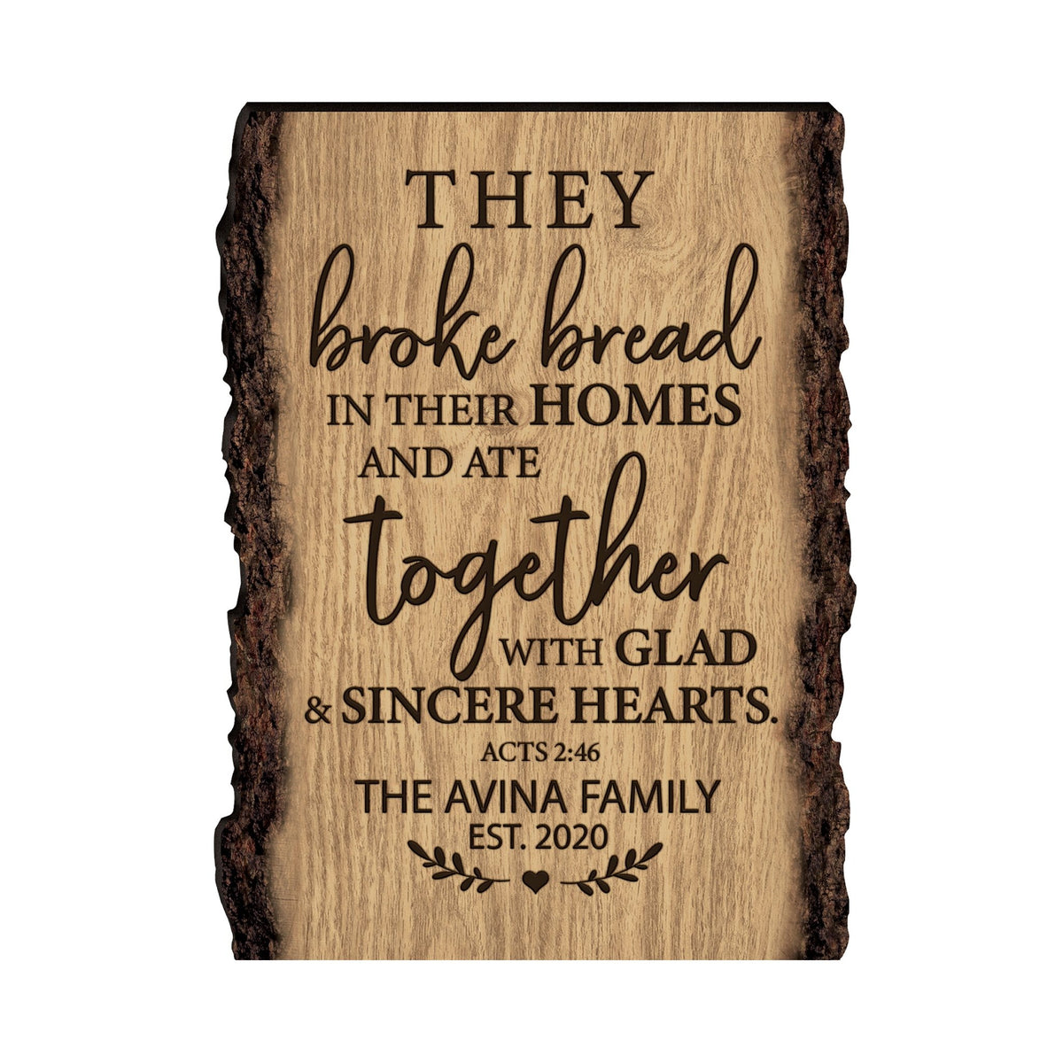 Personalized Home & Family Wooden Barky Plaque 12x9in - LifeSong Milestones