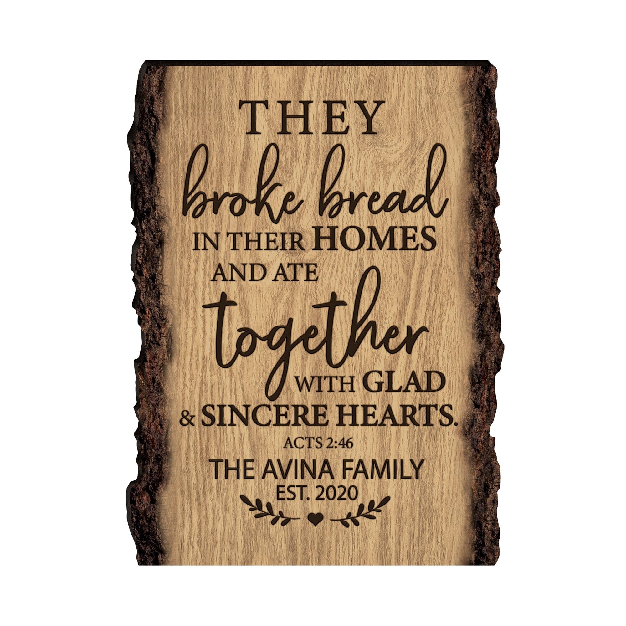 Personalized Home & Family Wooden Barky Plaque 12x9in - LifeSong Milestones