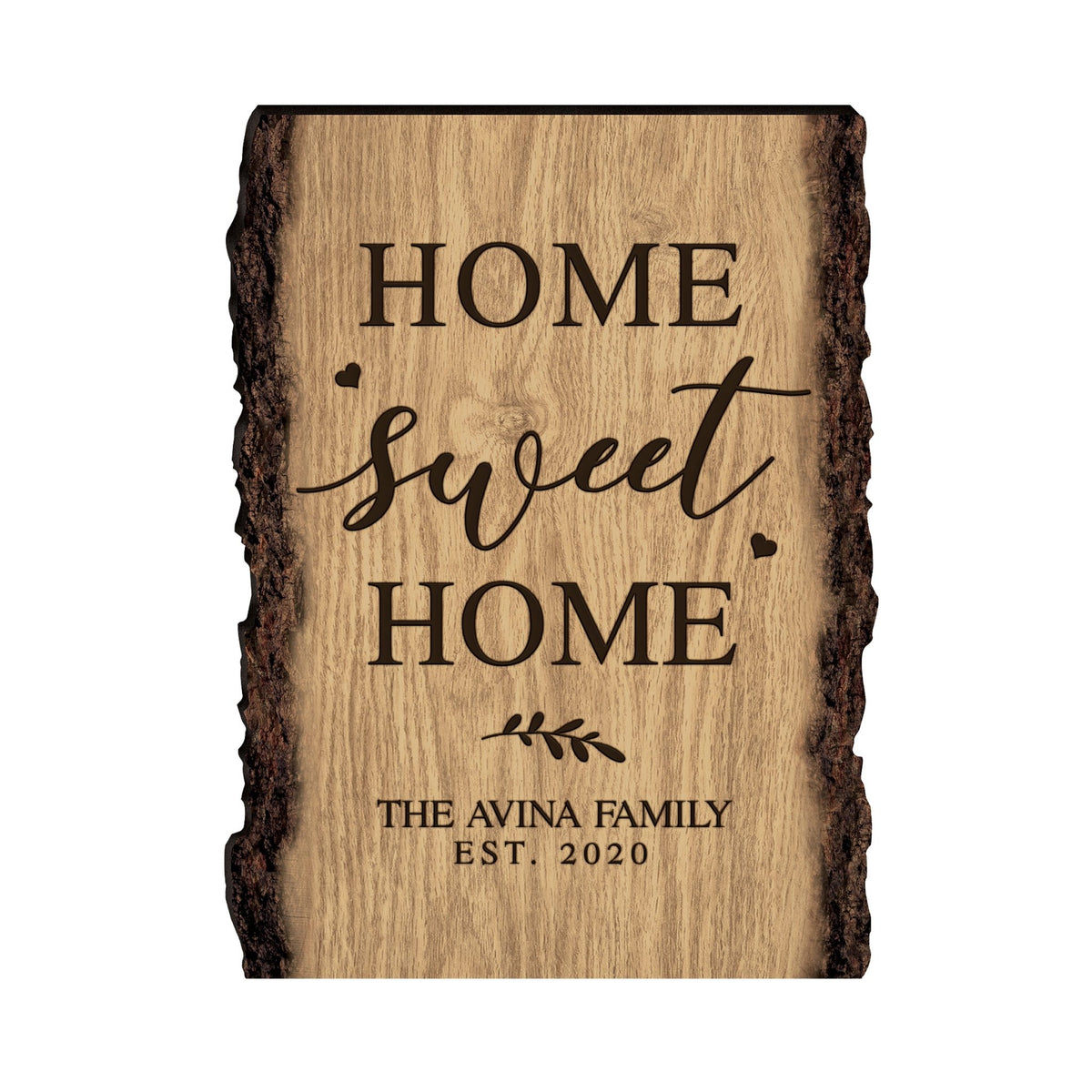 Personalized Home & Family Wooden Barky Plaque 12x9in - LifeSong Milestones
