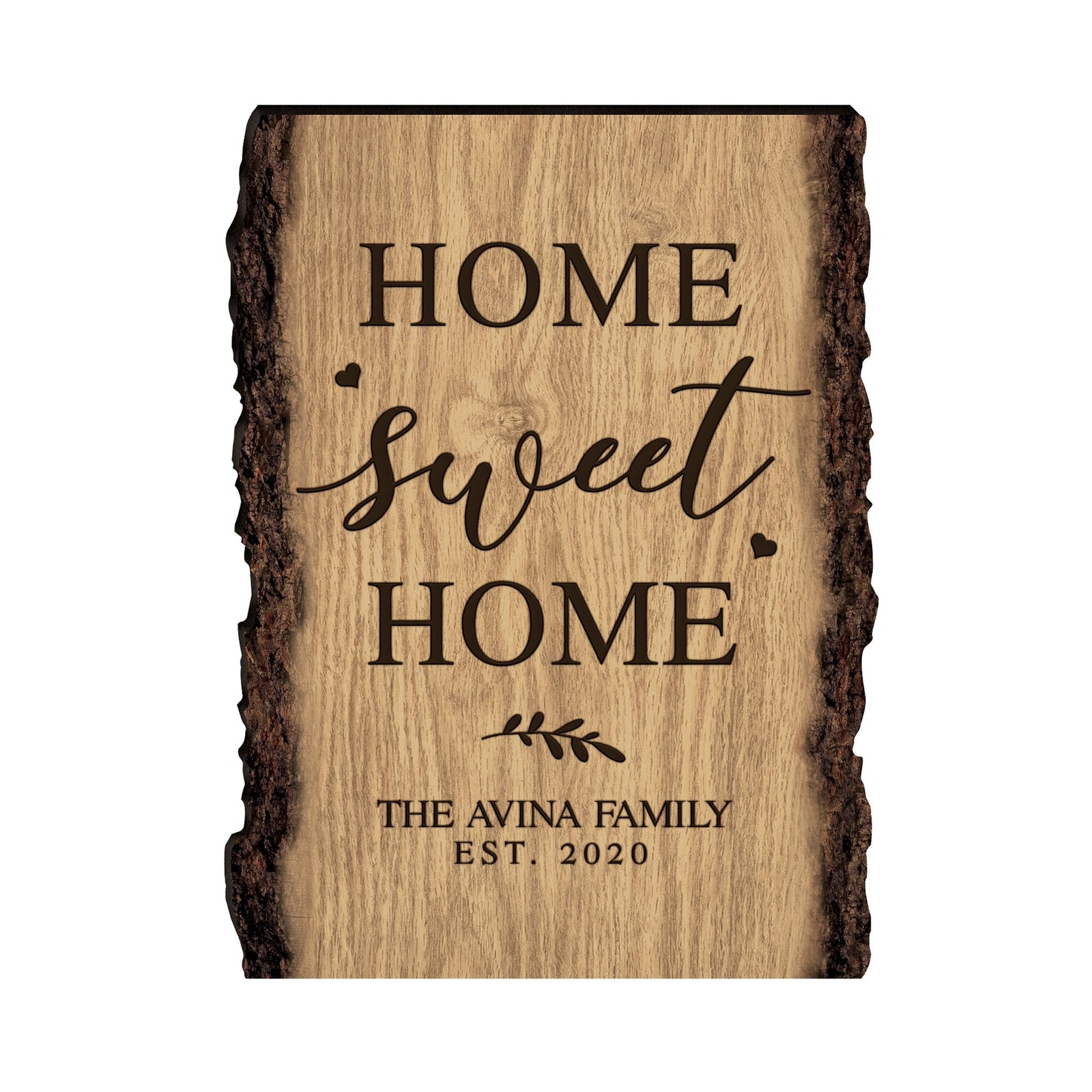 Personalized Home & Family Wooden Barky Plaque 12x9in - LifeSong Milestones