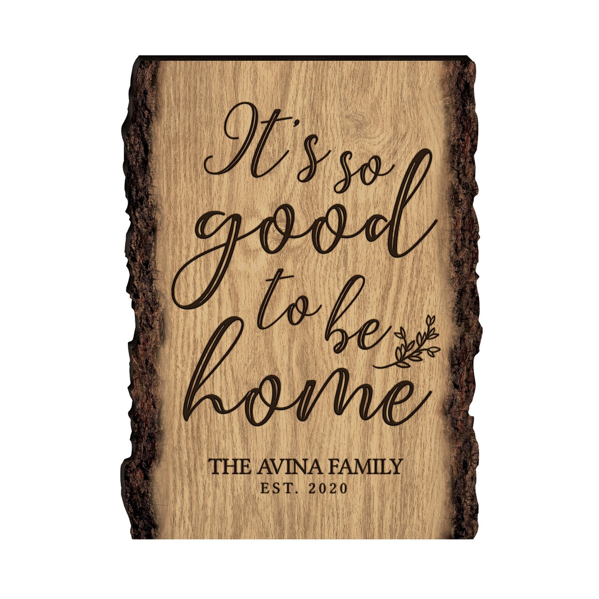 Personalized Home & Family Wooden Barky Plaque 12x9in - LifeSong Milestones