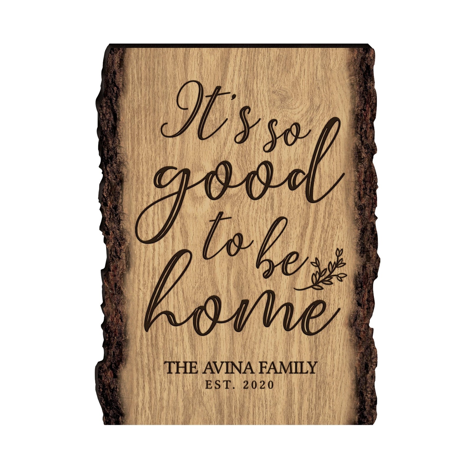 Personalized Home & Family Wooden Barky Plaque 12x9in - LifeSong Milestones