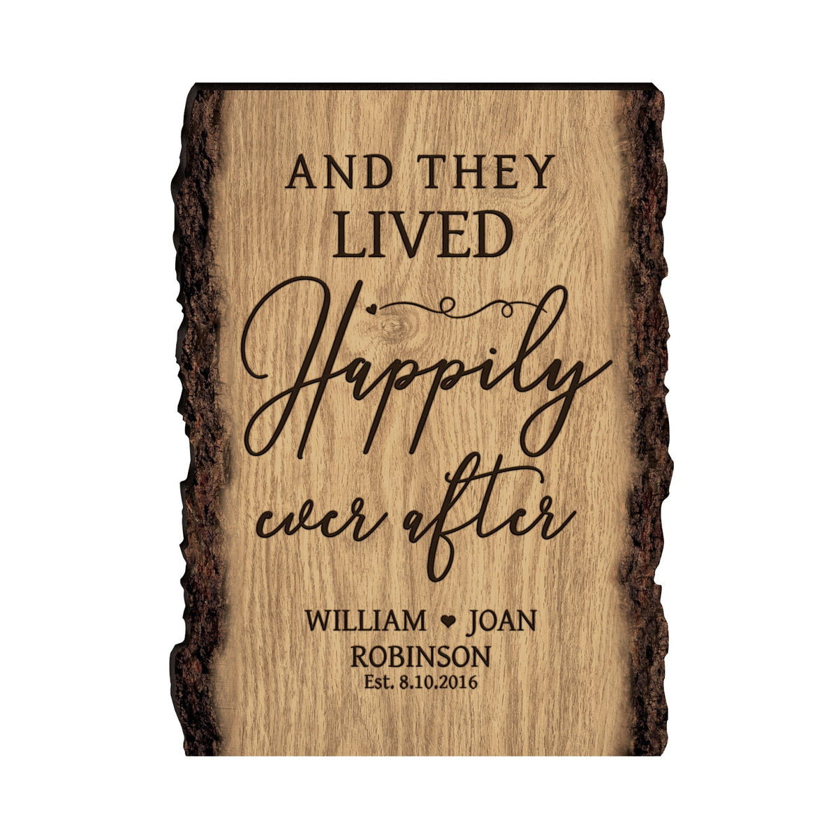 Personalized Home &amp; Family Wooden Barky Plaque 12x9in - LifeSong Milestones