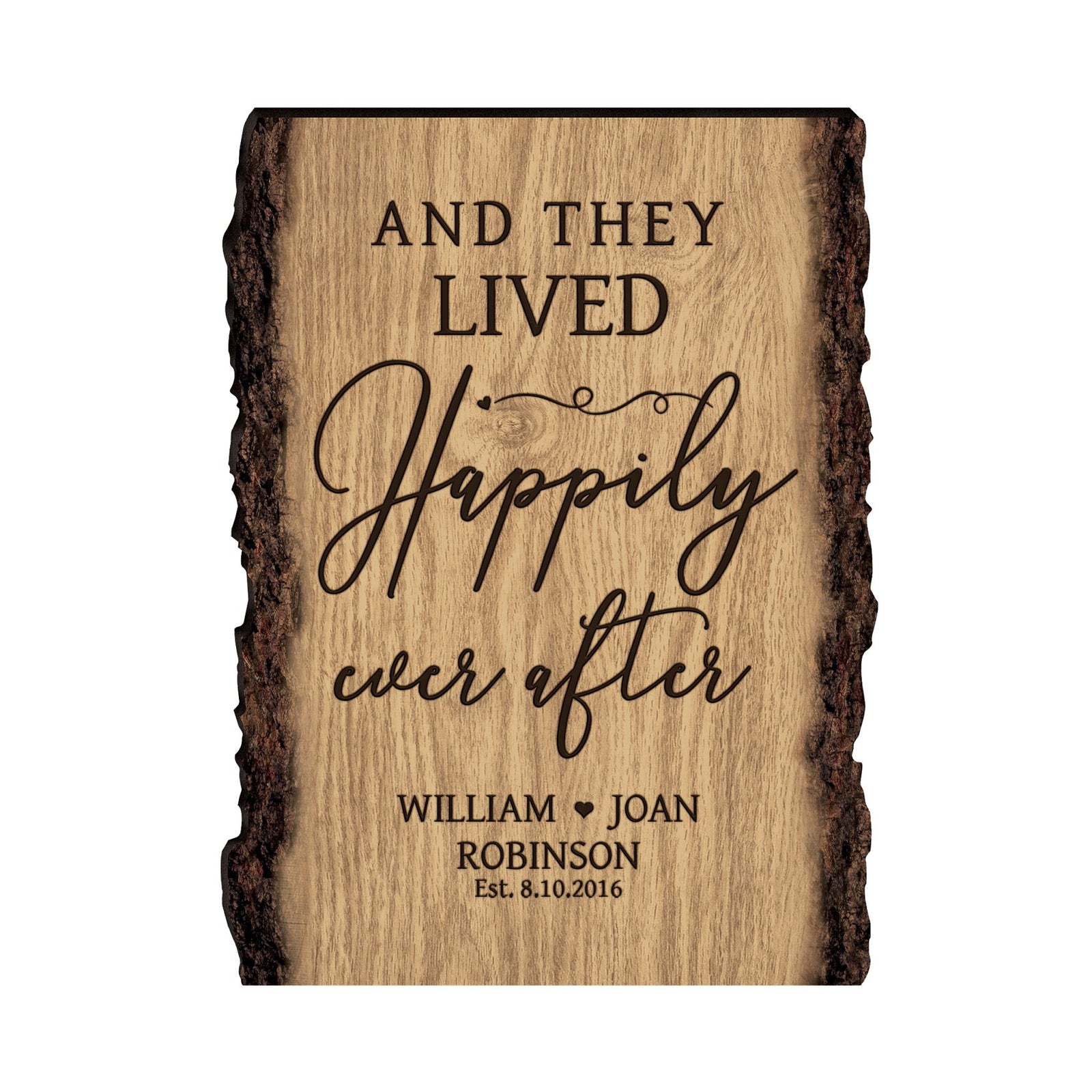 Personalized Home & Family Wooden Barky Plaque 12x9in - LifeSong Milestones