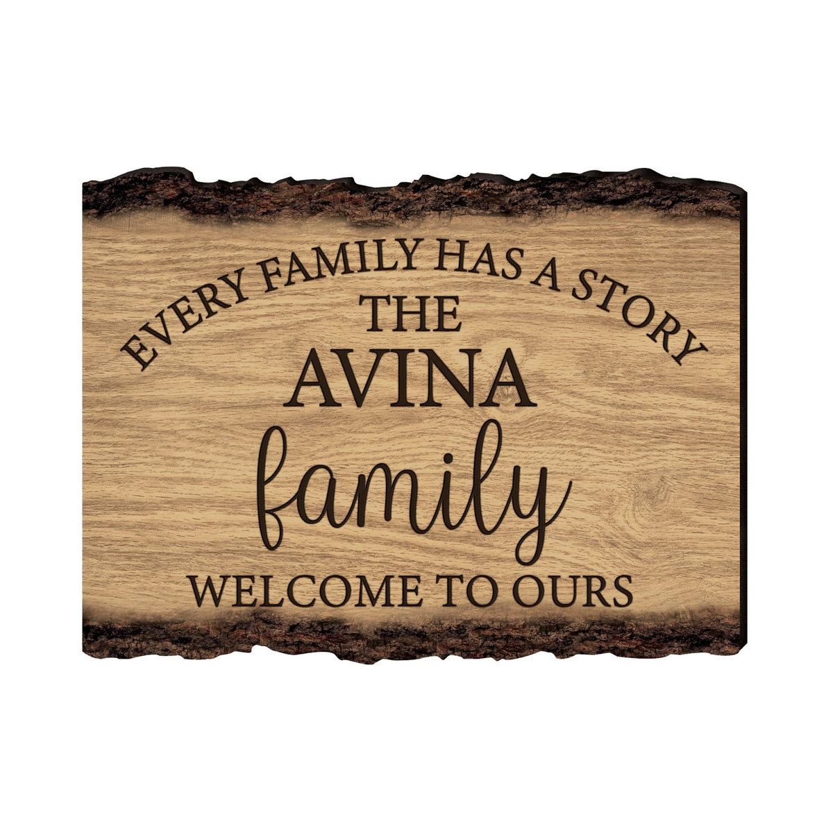 Personalized Home & Family Wooden Barky Plaque 12x9in - Every Family Has - LifeSong Milestones