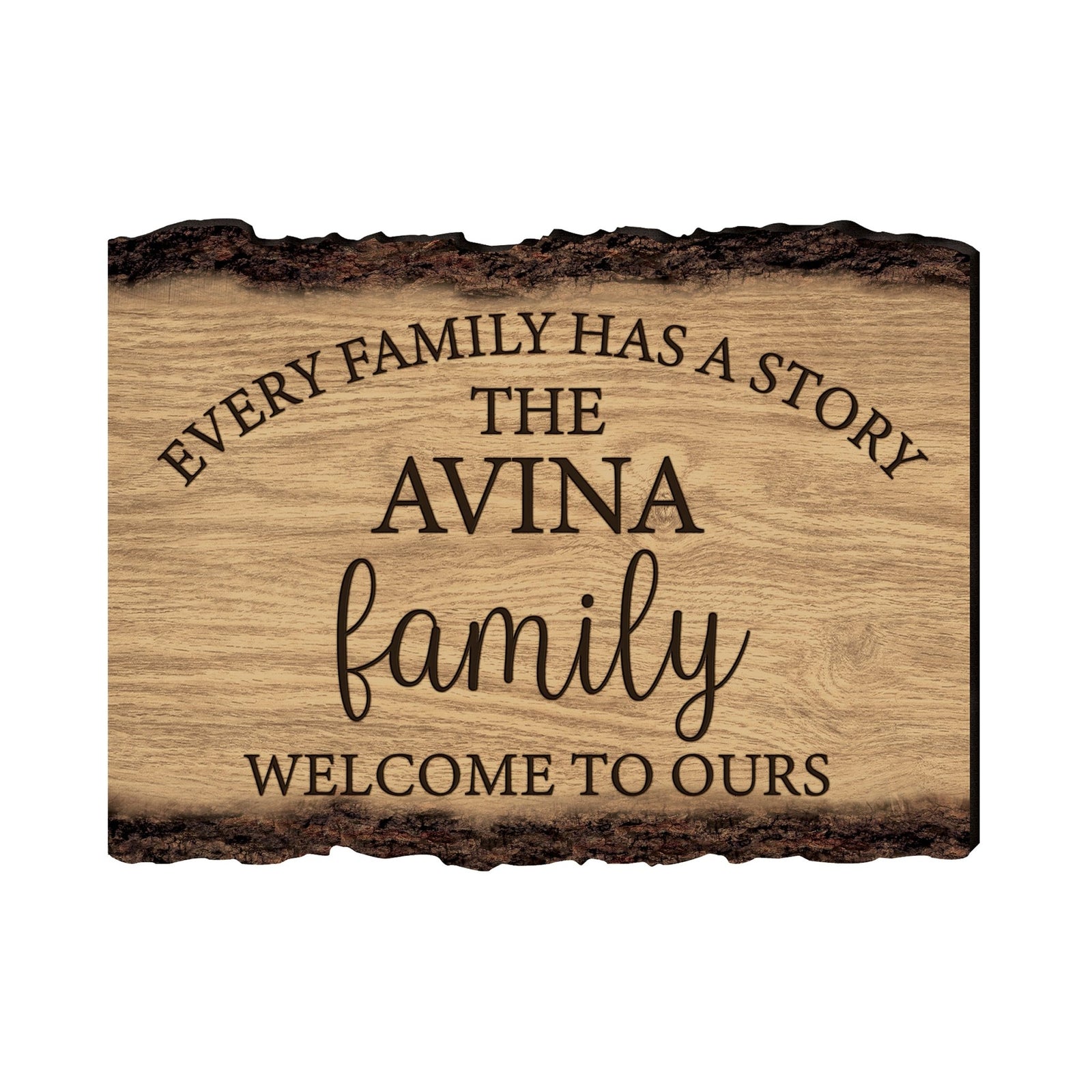 Personalized Home & Family Wooden Barky Plaque 12x9in - Every Family Has - LifeSong Milestones