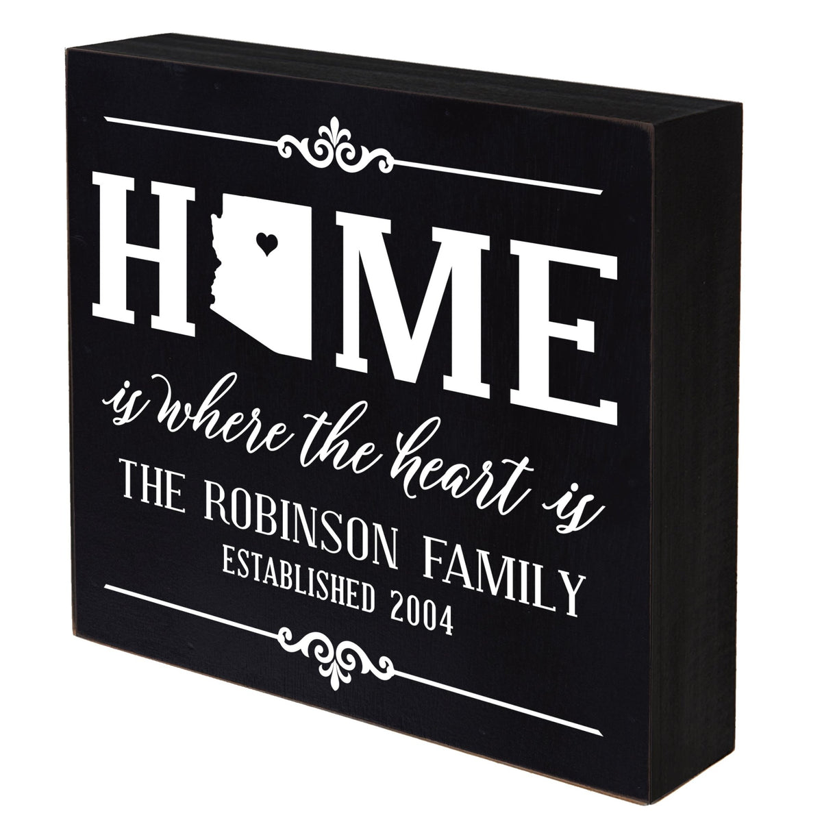 Personalized Home State Shadow Box 10x10 - Arkansas - LifeSong Milestones