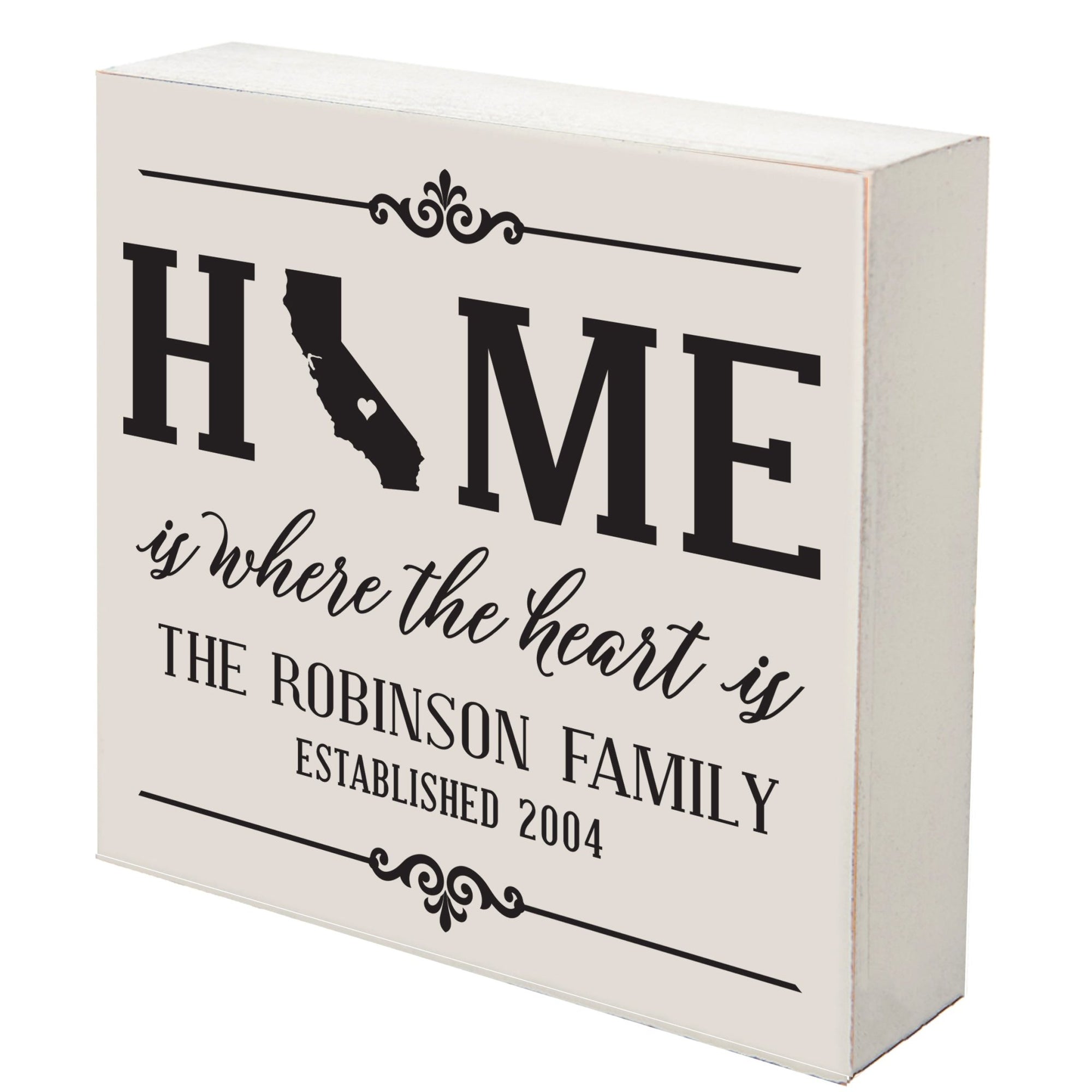 Personalized Home State Shadow Box 10x10 - California - LifeSong Milestones