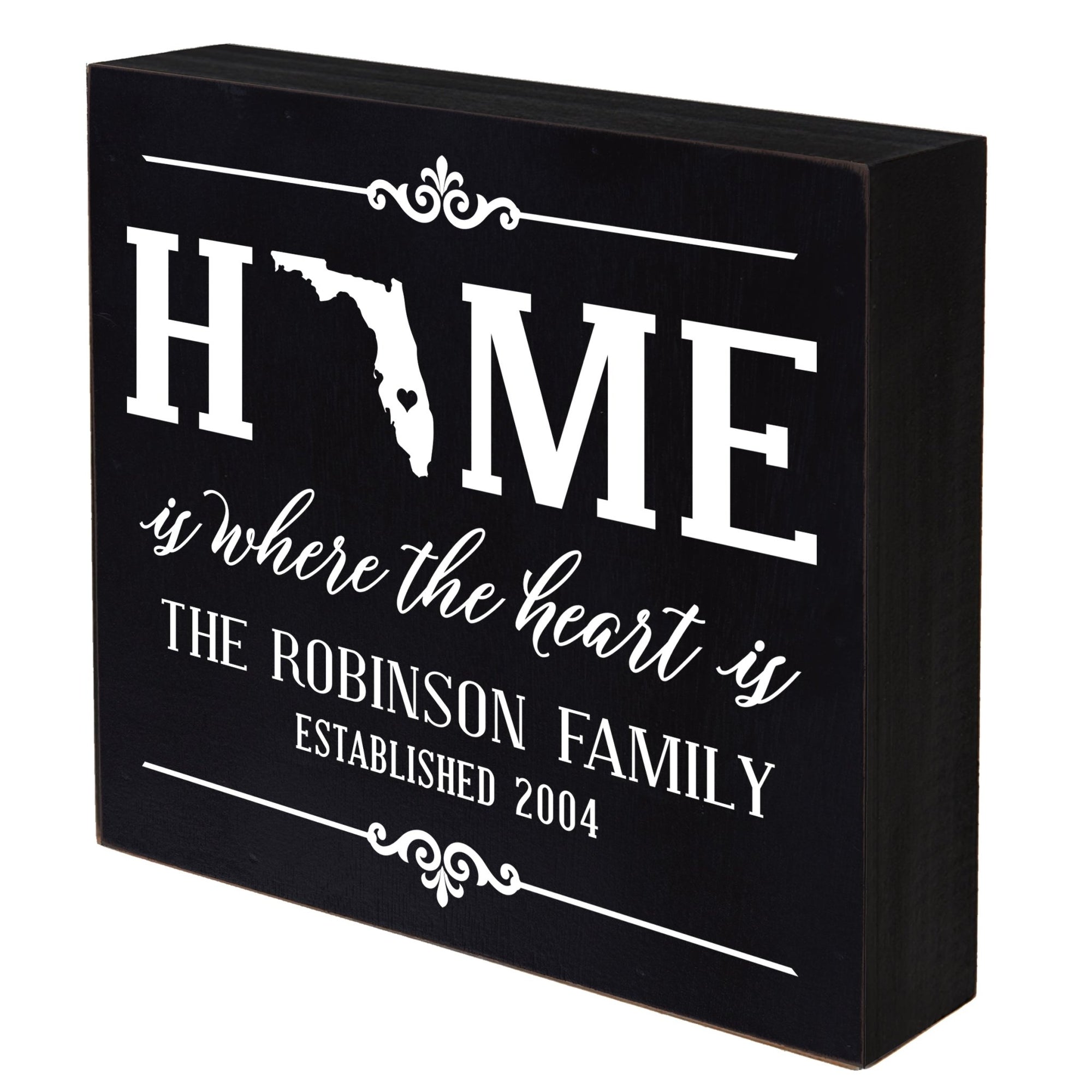 Personalized Home State Shadow Box 10x10 - Florida - LifeSong Milestones