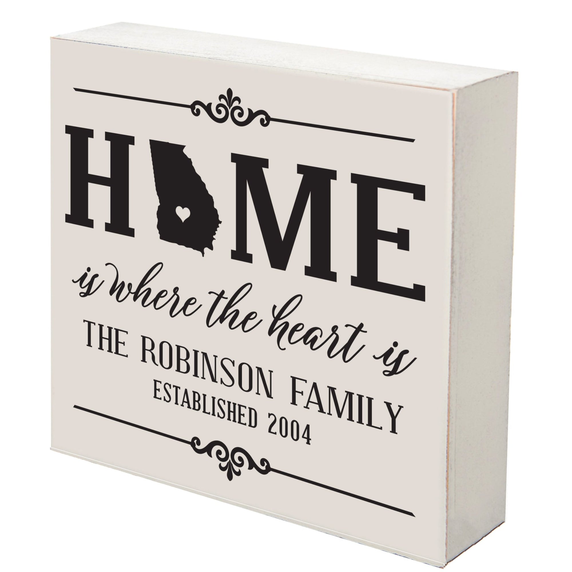 Personalized Home State Shadow Box 10x10 - Georgia - LifeSong Milestones