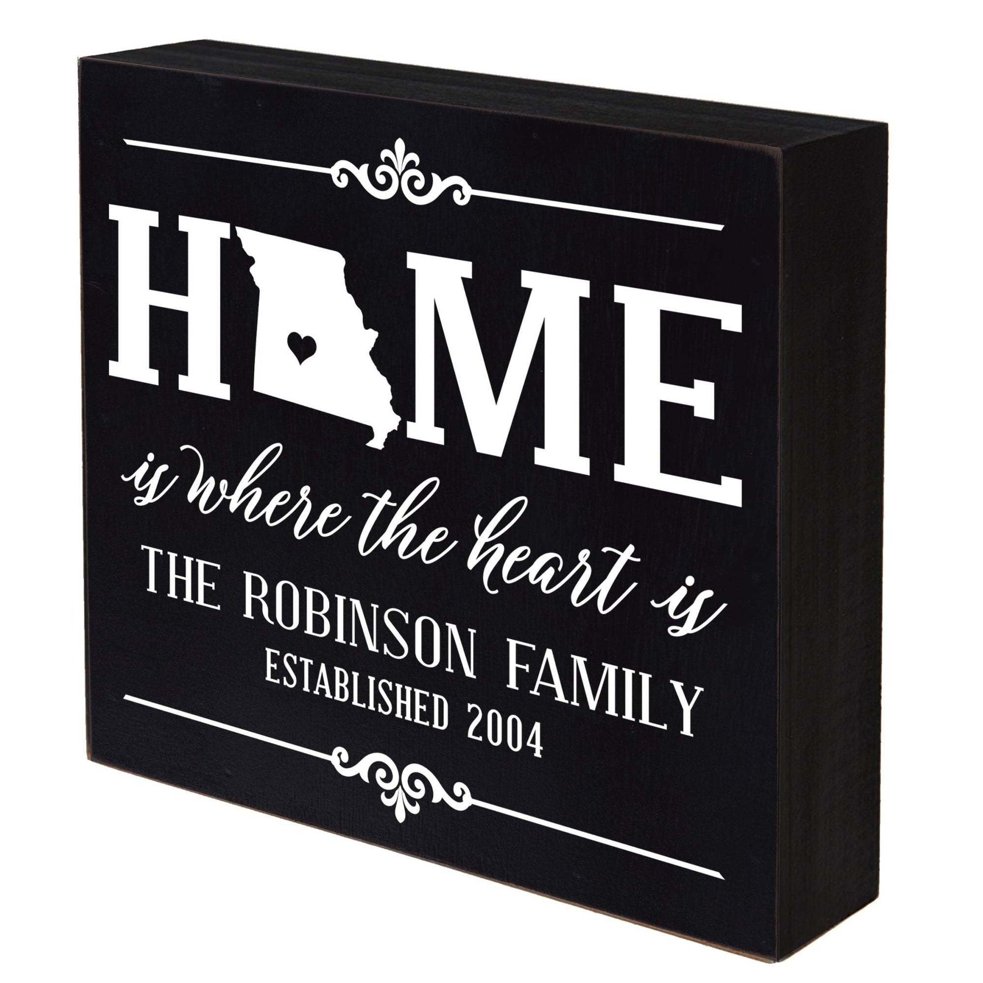 Personalized Home State Shadow Box 10x10 - Missouri - LifeSong Milestones