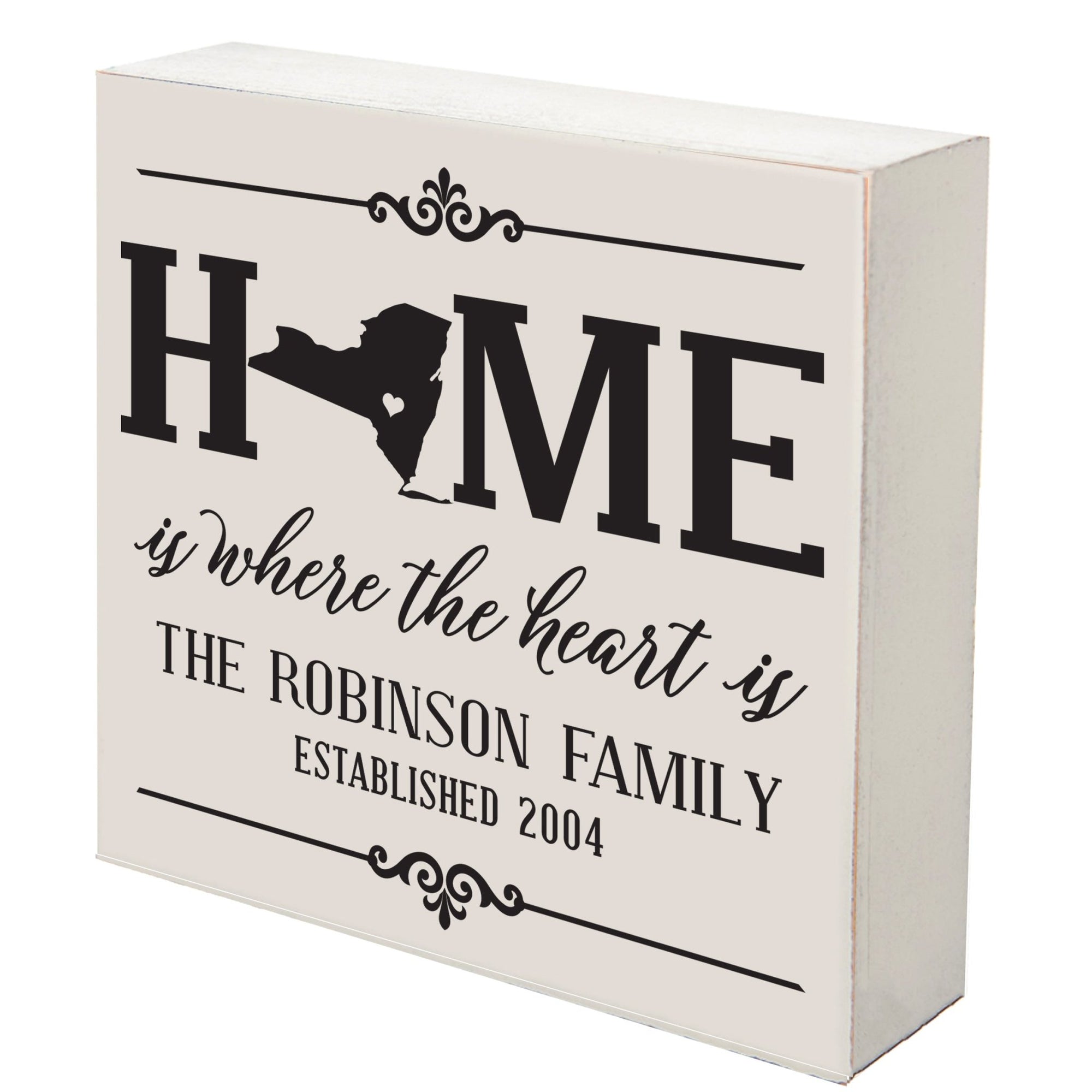 Personalized Home State Shadow Box 10x10 - New York - LifeSong Milestones