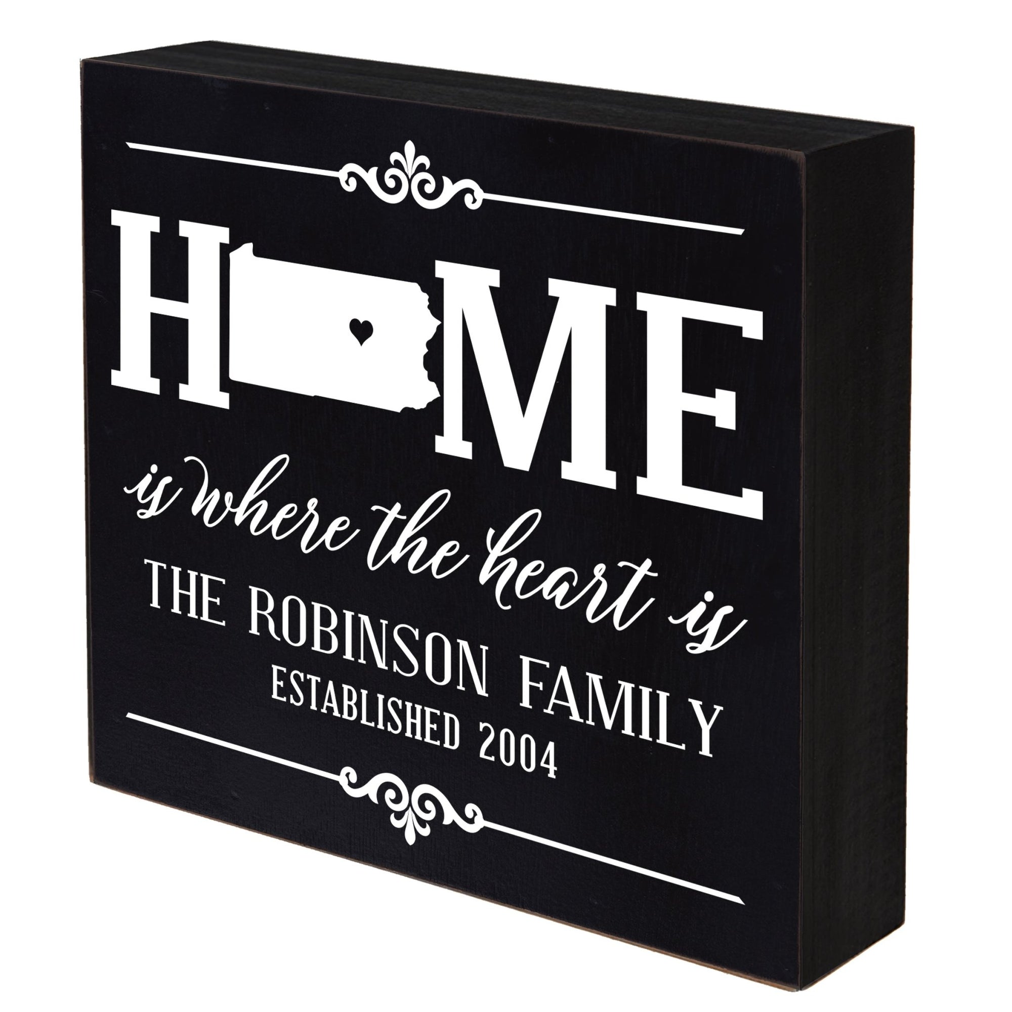 Personalized Home State Shadow Box 10x10 - Pennsylvania - LifeSong Milestones