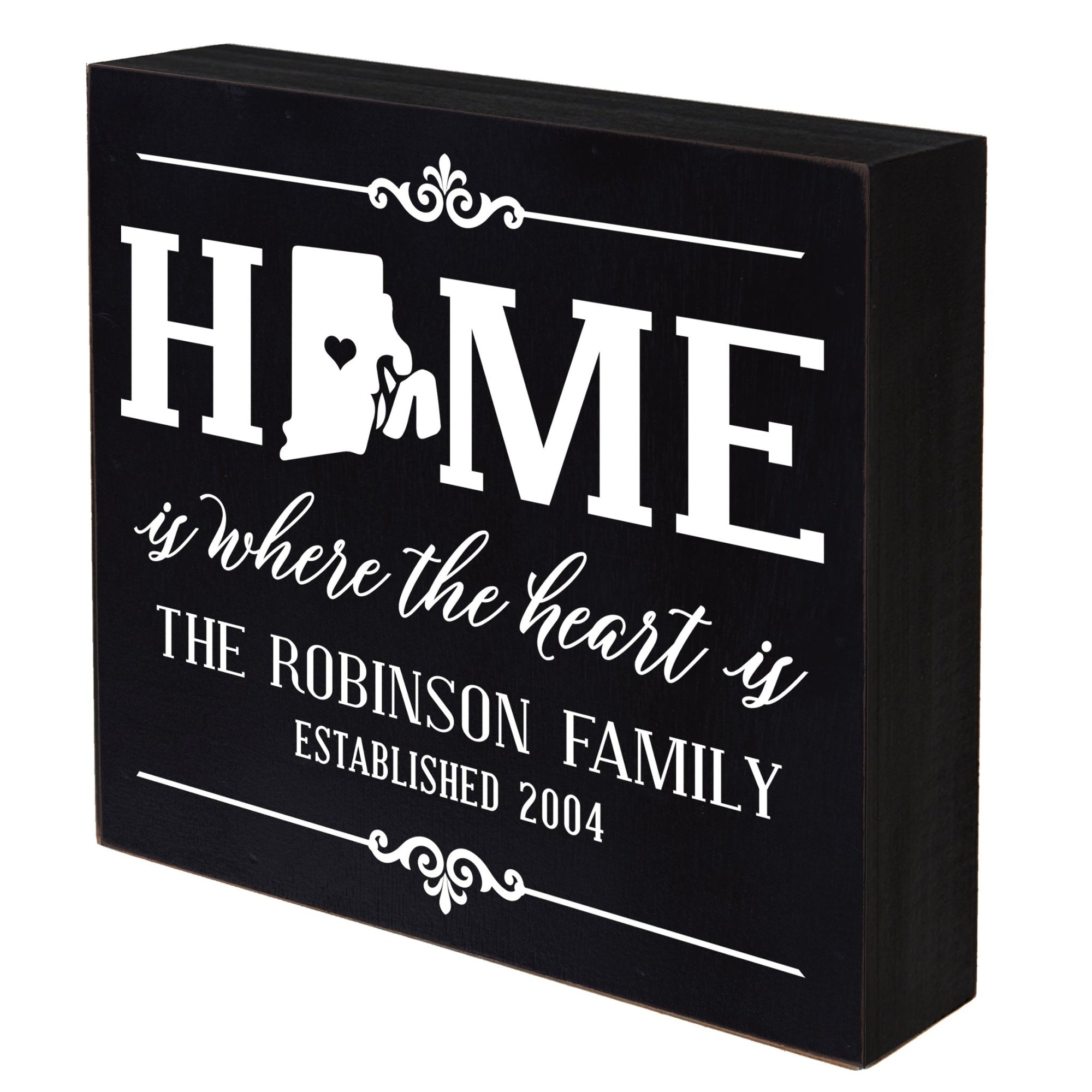 Personalized Home State Shadow Box 10x10 - Rhode Island - LifeSong Milestones