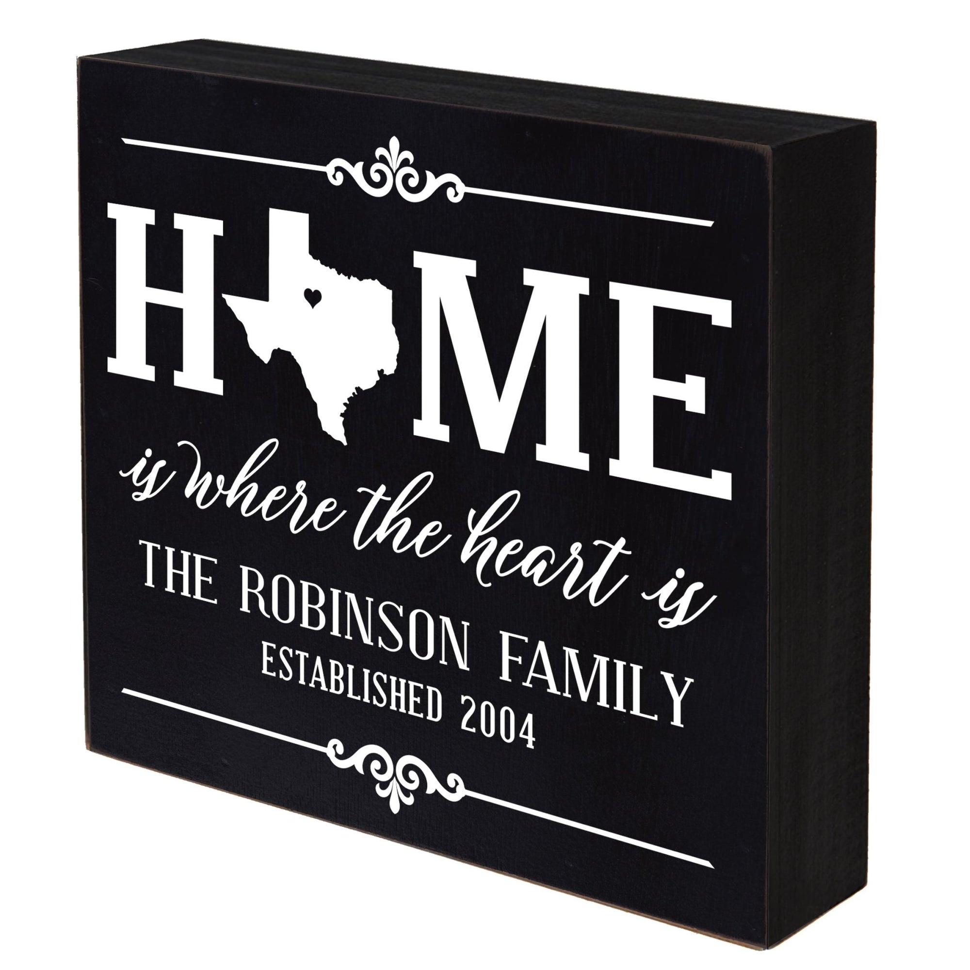 Personalized Home State Shadow Box 10x10 - Texas - LifeSong Milestones