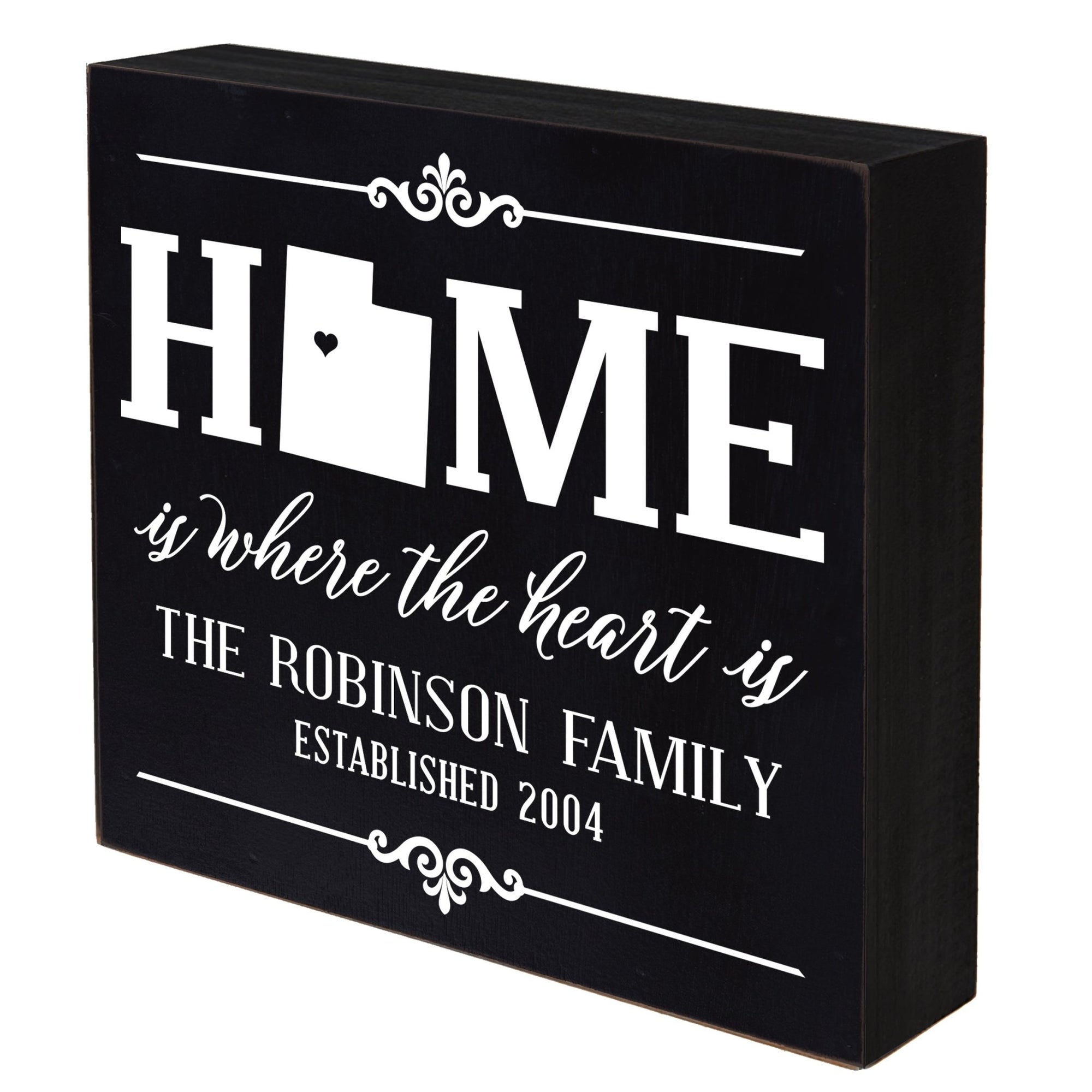 Personalized Home State Shadow Box 10x10 - Utah - LifeSong Milestones