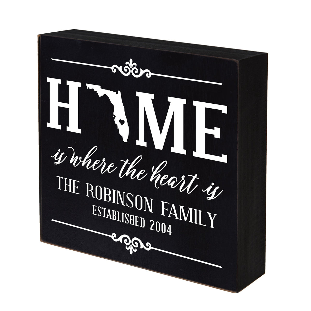 Personalized Home State Shadow Box 6x6 - Florida - LifeSong Milestones