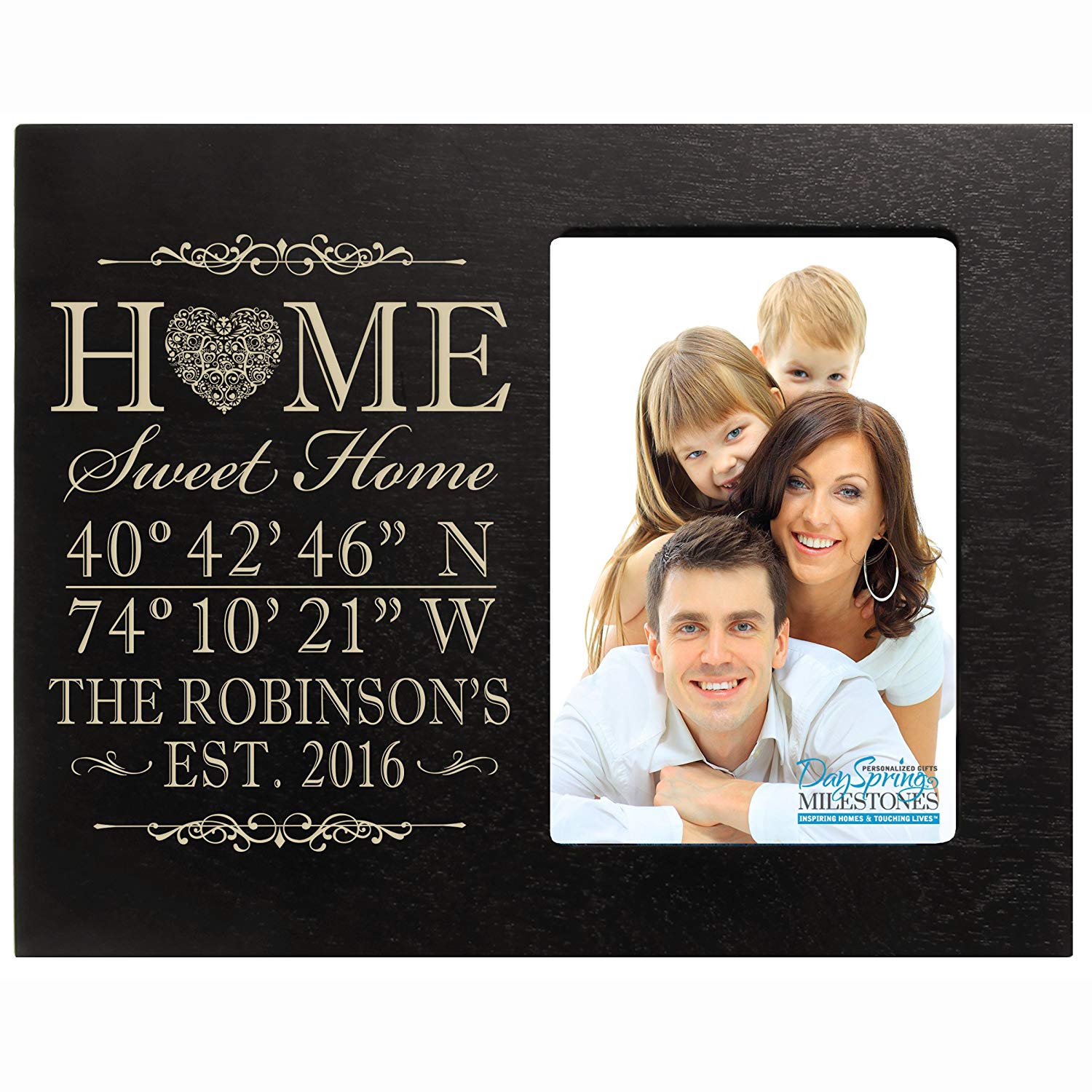 Personalized Home Wall Photo Frame - Home Sweet Home - LifeSong Milestones