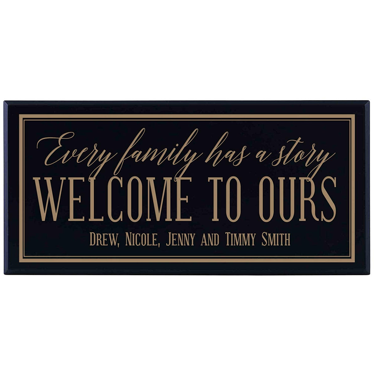 Personalized Home Wall Sign - Every Family Has A Story - LifeSong Milestones