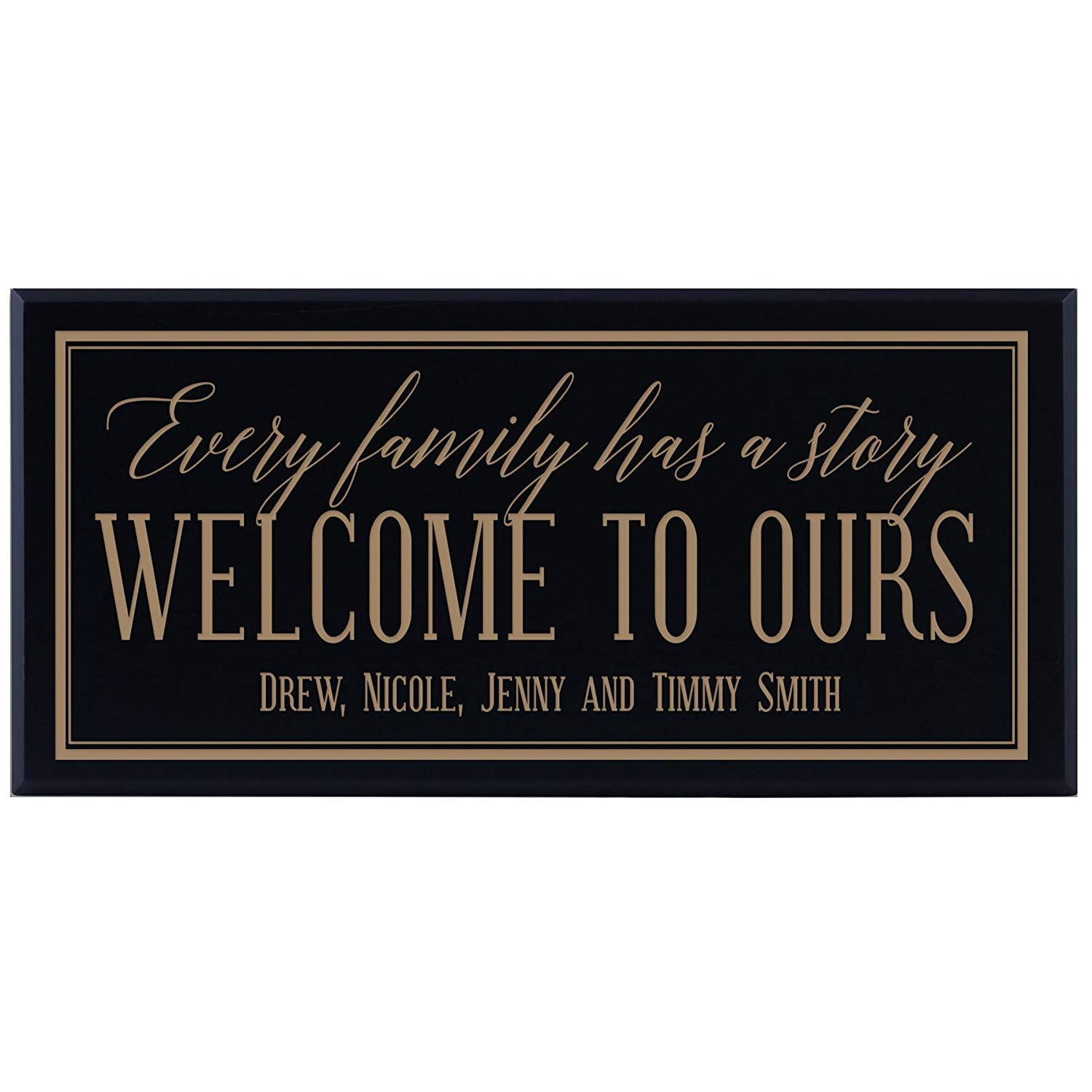 Personalized Home Wall Sign - Every Family Has A Story - LifeSong Milestones