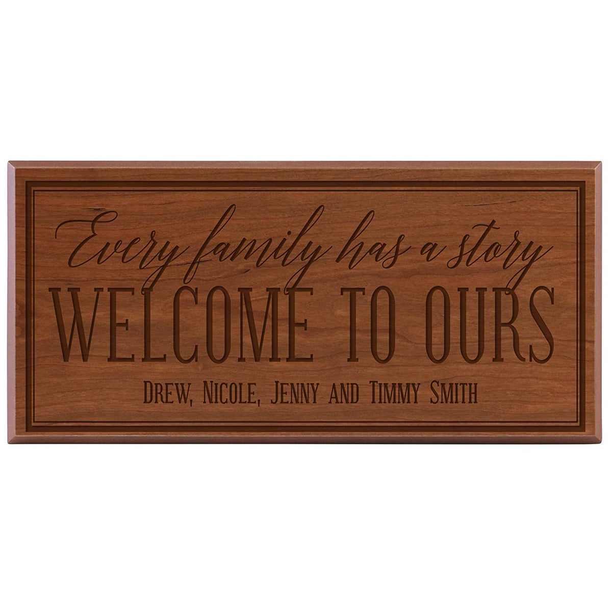 Personalized Home Wall Sign - Every Family Has A Story - LifeSong Milestones