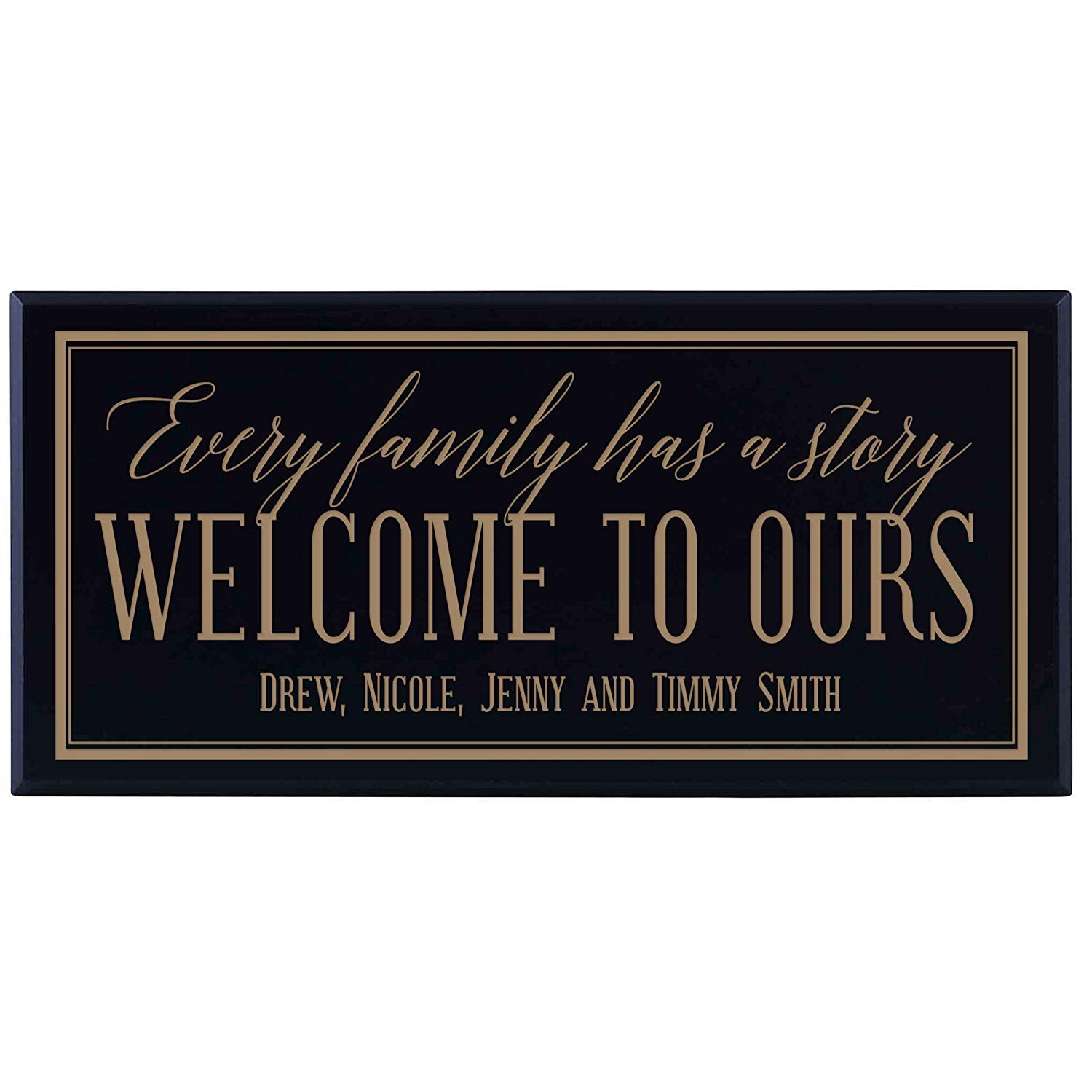 Personalized Home Wall Sign - Every Family Has A Story - LifeSong Milestones