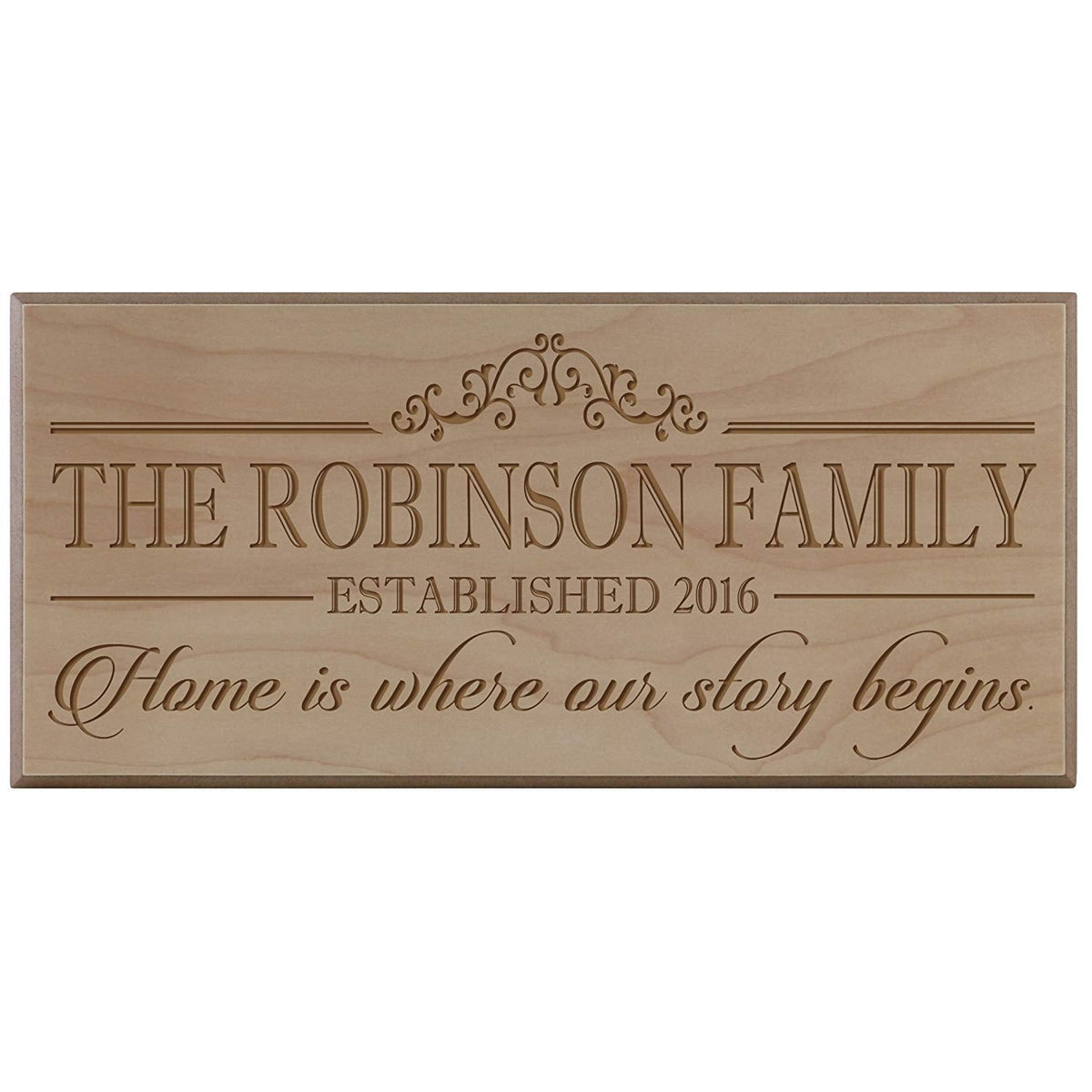 Personalized Home Wall Sign - Home Is Where The Story Begins - LifeSong Milestones