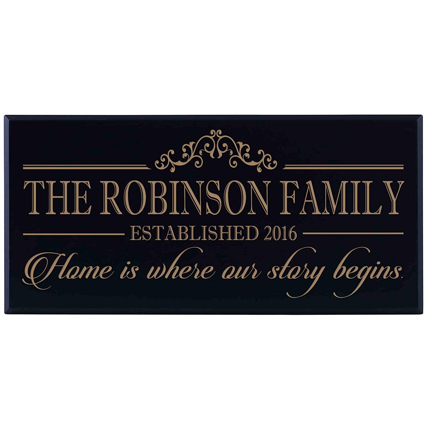 Personalized Home Wall Sign - Home Is Where The Story Begins - LifeSong Milestones
