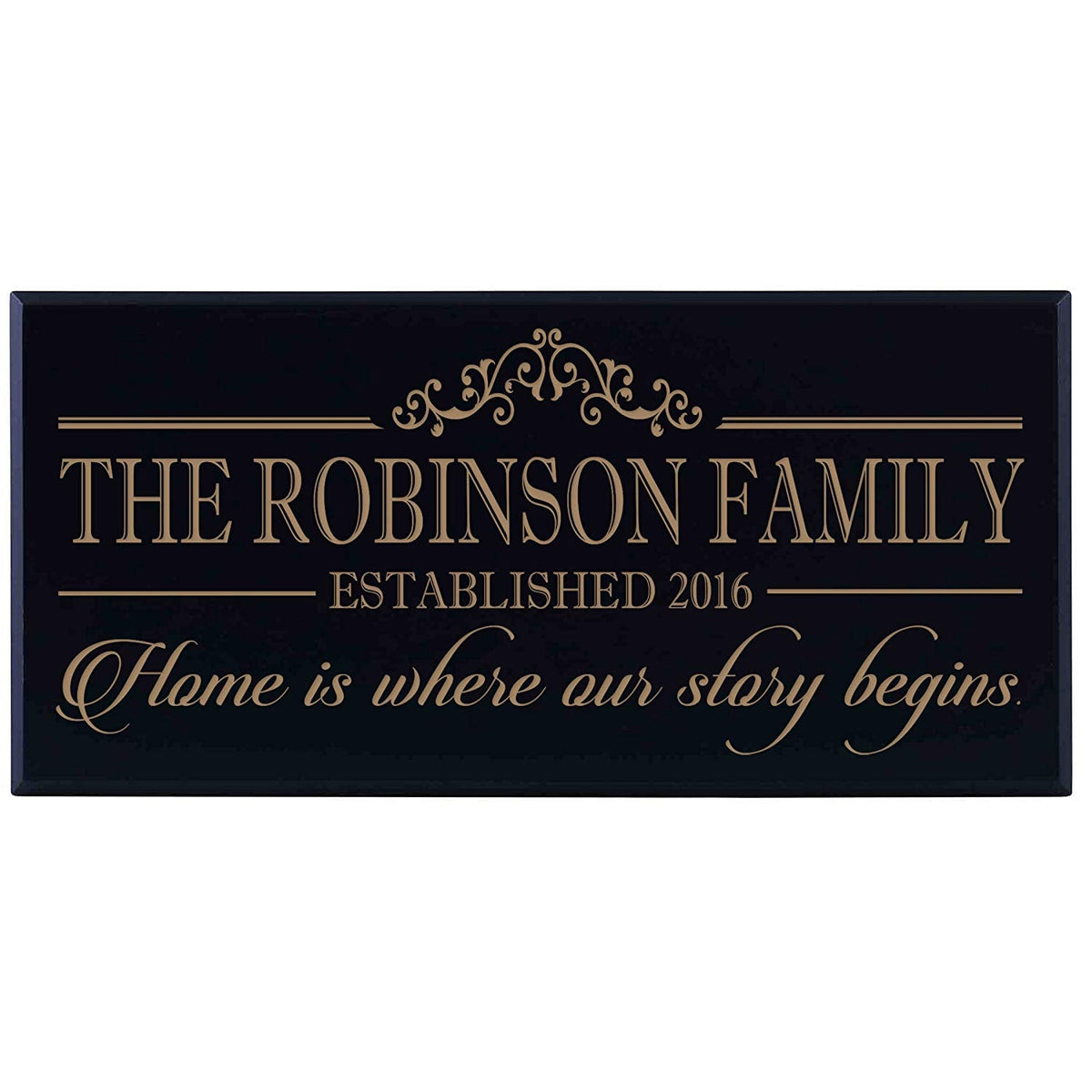 Personalized Home Wall Sign - Home Is Where The Story Begins - LifeSong Milestones
