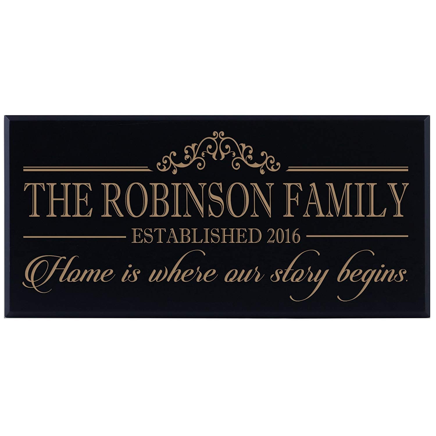 Personalized Home Wall Sign - Home Is Where The Story Begins - LifeSong Milestones