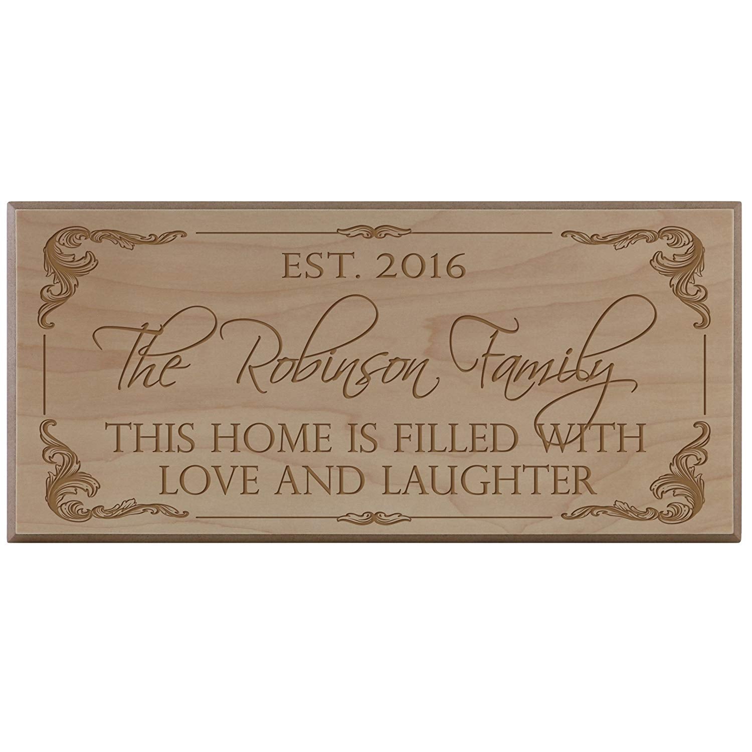 Personalized Home Wall Sign - This Home Is Filled - LifeSong Milestones