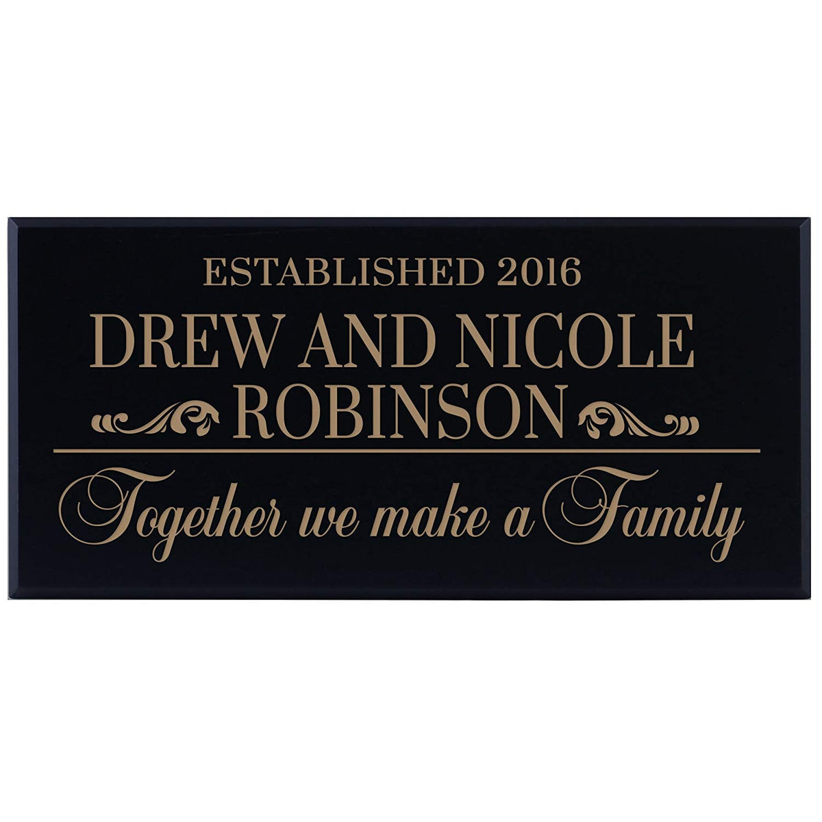 Personalized Home Wall Sign - Together We Make A Family - LifeSong Milestones