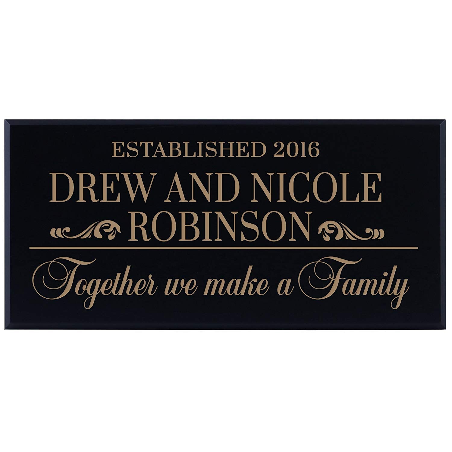Personalized Home Wall Sign - Together We Make A Family - LifeSong Milestones