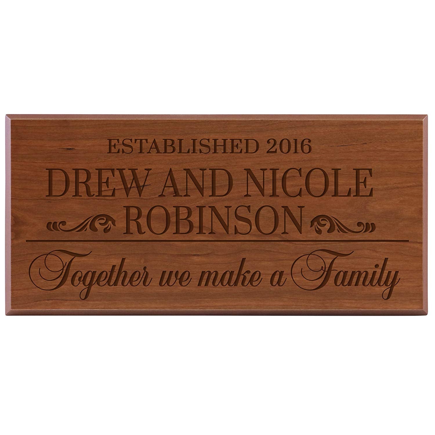 Personalized Home Wall Sign - Together We Make A Family - LifeSong Milestones