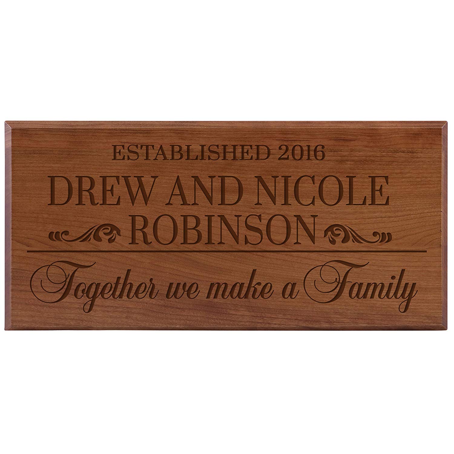 Personalized Home Wall Sign - Together We Make A Family - LifeSong Milestones