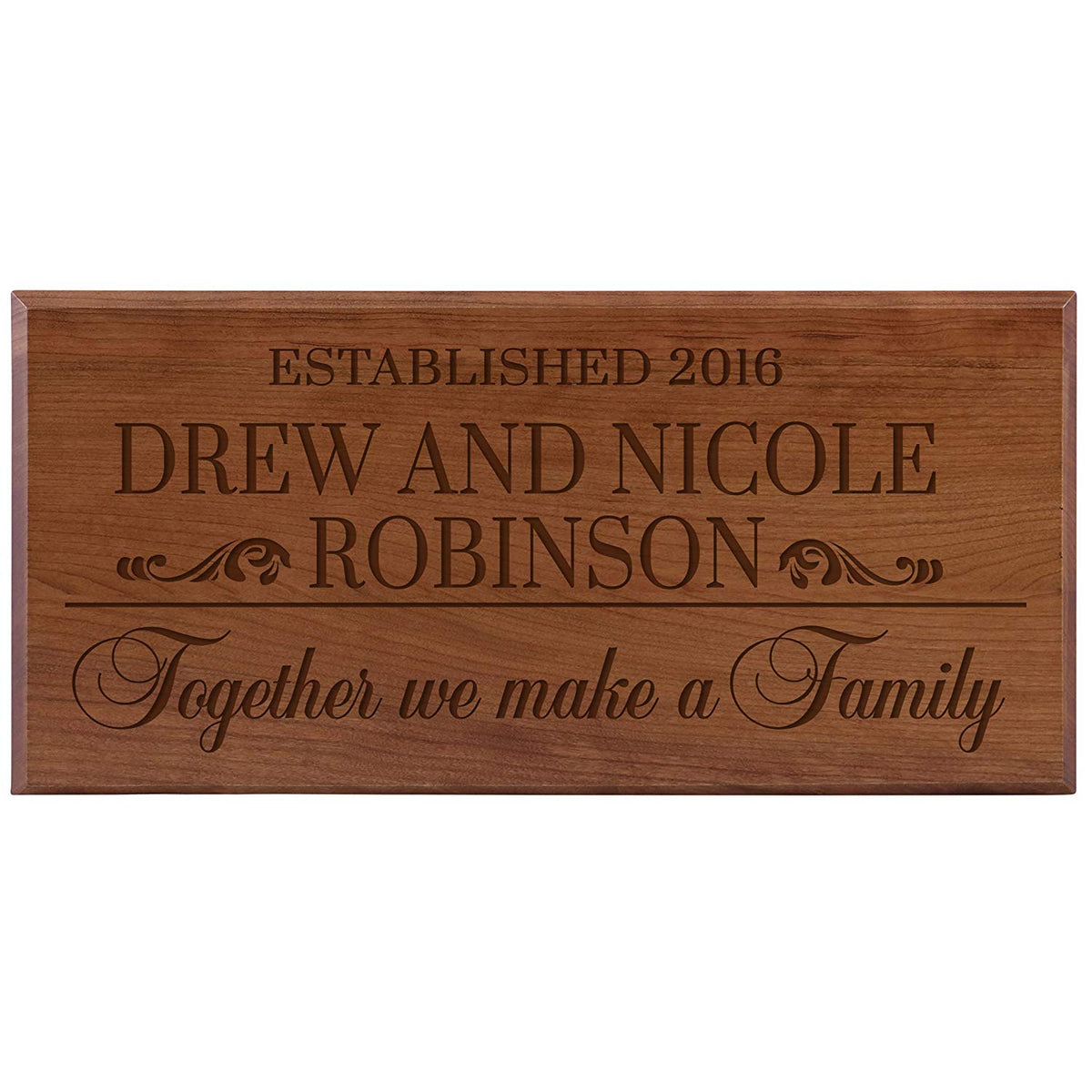 Personalized Home Wall Sign - Together We Make A Family - LifeSong Milestones