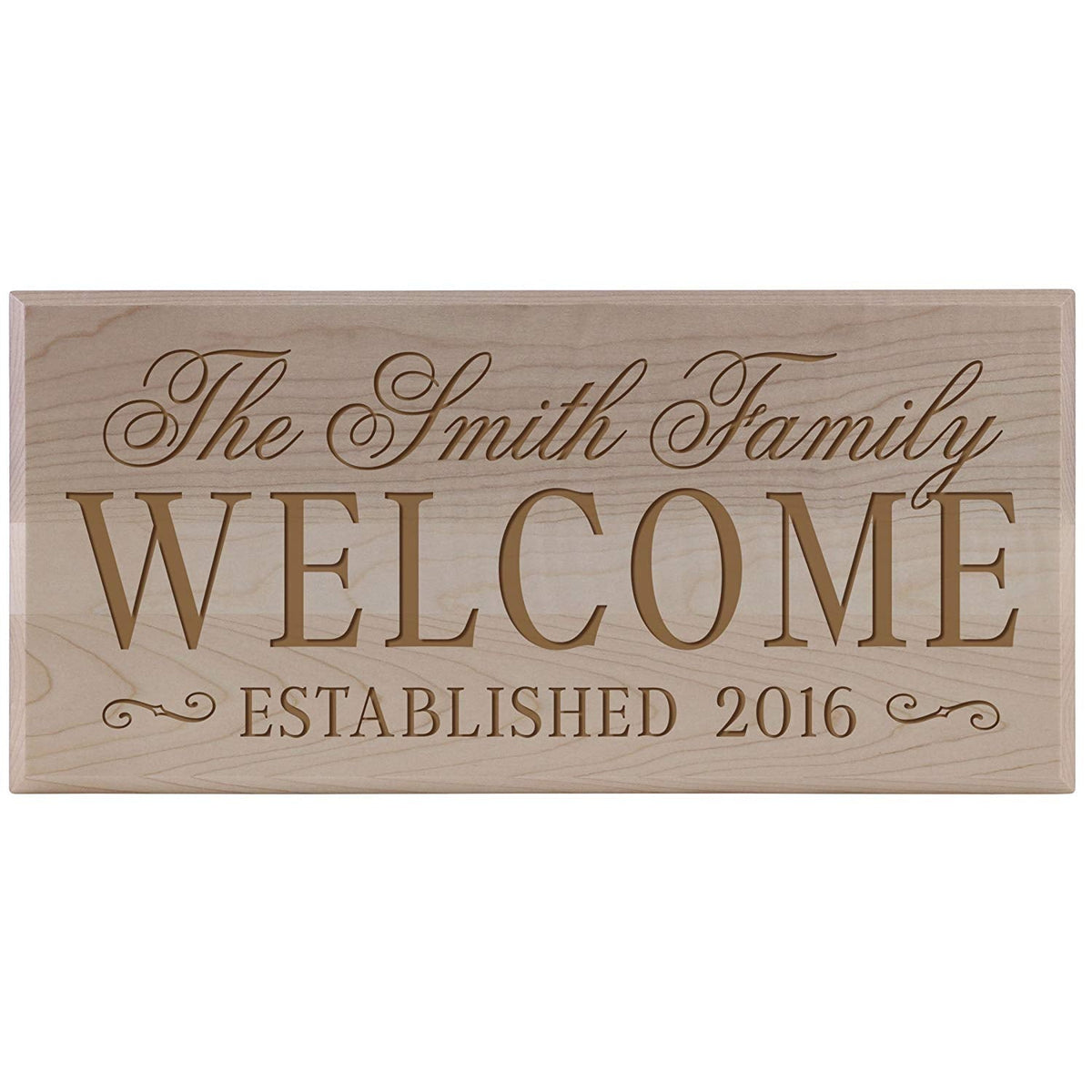 Personalized Home Wall Sign - Welcome - LifeSong Milestones