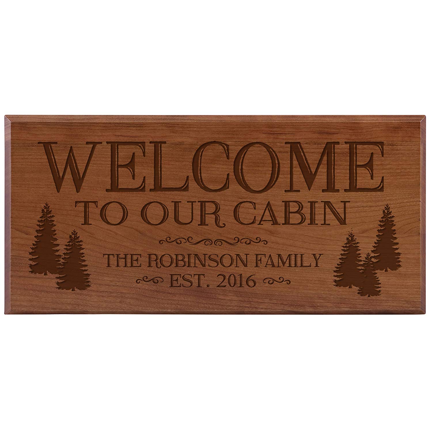 Personalized Home Wall Sign - Welcome To Our Cabin - LifeSong Milestones
