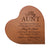 Personalized Inspirational Aunt’s Love Solid Wood Heart Decoration 5x5.25 - Has Ears That Really - LifeSong Milestones