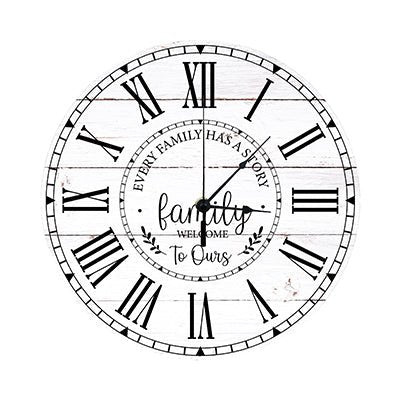 Personalized Inspirational Everyday Home and Family Wall Clock 12 x 12 x 0.125-(Every Family Has) - LifeSong Milestones